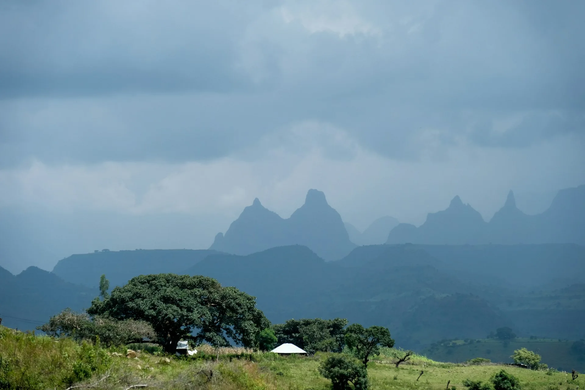 Simien Mountains dramatic escarpment landscape in Ethiopia