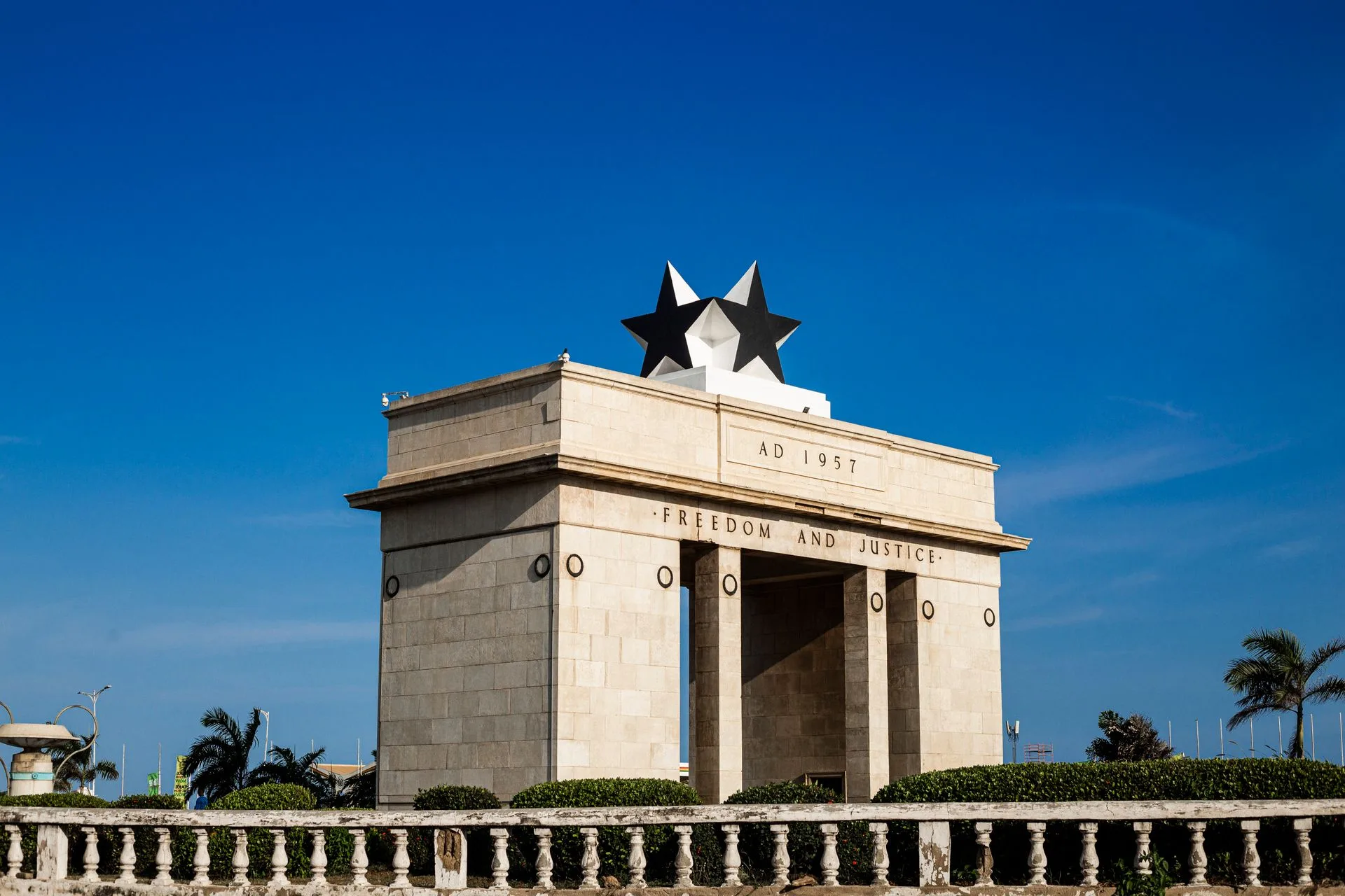 Family at Independence Square Black Star Gate
