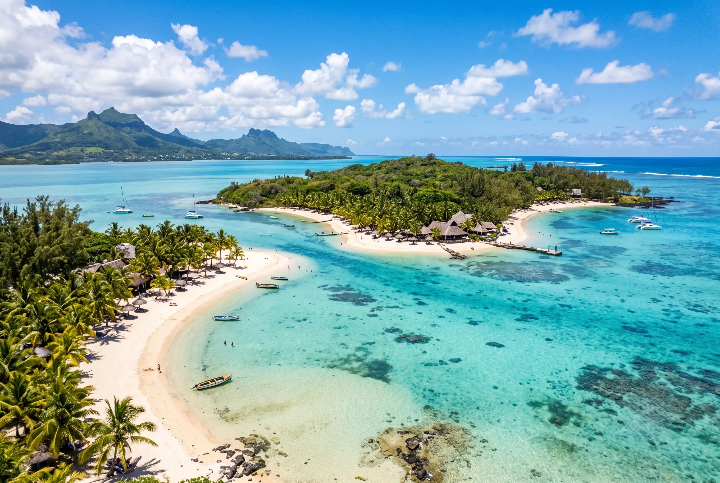 Île aux Cerfs Island pristine beaches and lagoons - Day 3 of Mauritius Family Tour Package