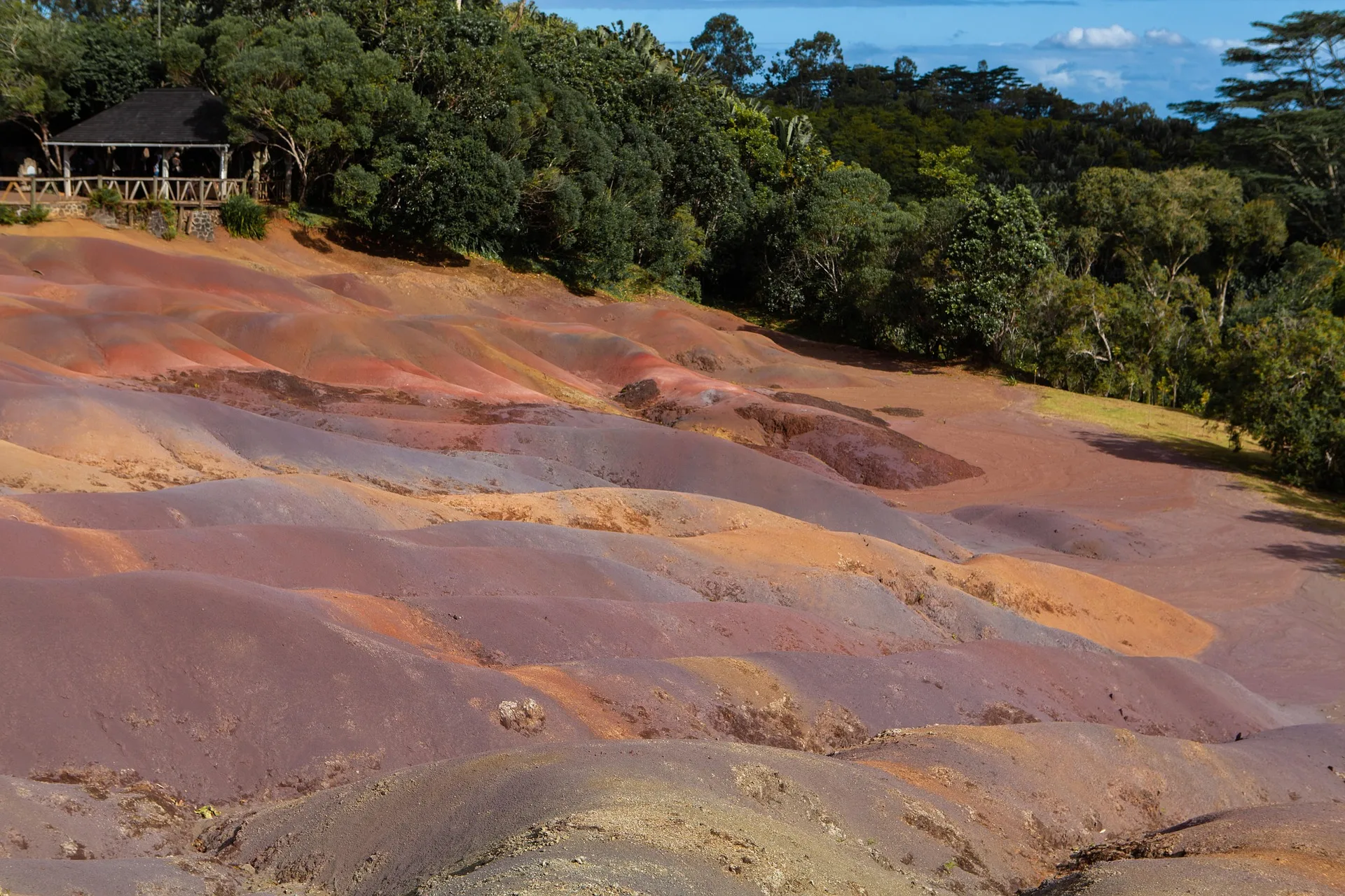 Seven Colored Earth Chamarel with viewing platform