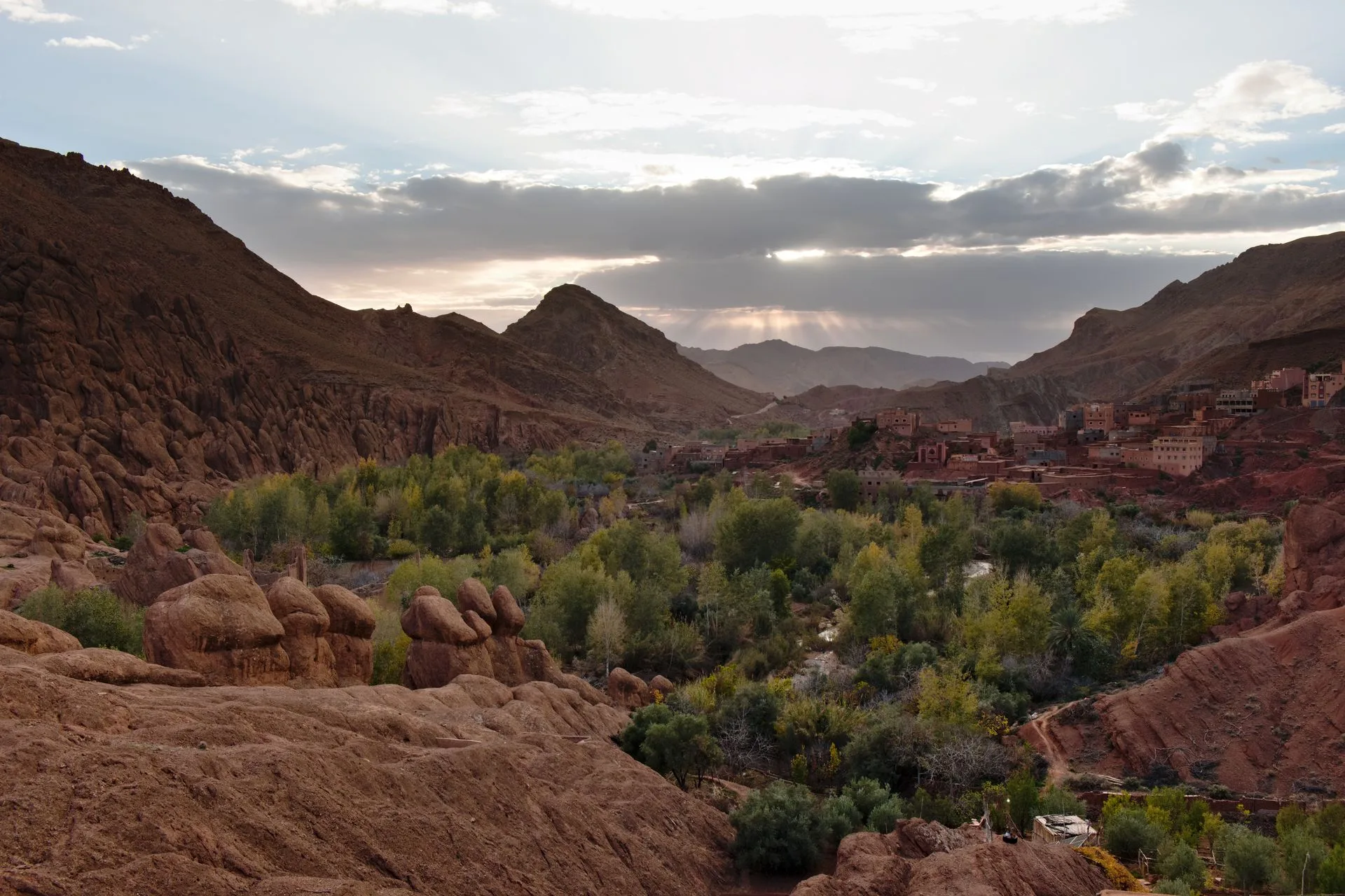 Scenic journey through Middle Atlas Mountains and Ziz Valley on Day 6 of Morocco Family Tour