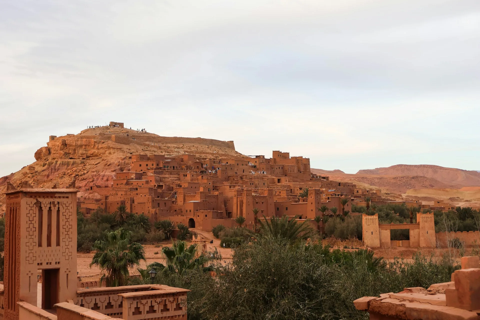 Ait Benhaddou UNESCO kasbah and Tizi n'Tichka Pass in High Atlas Mountains on Day 9 of Morocco Family Tour