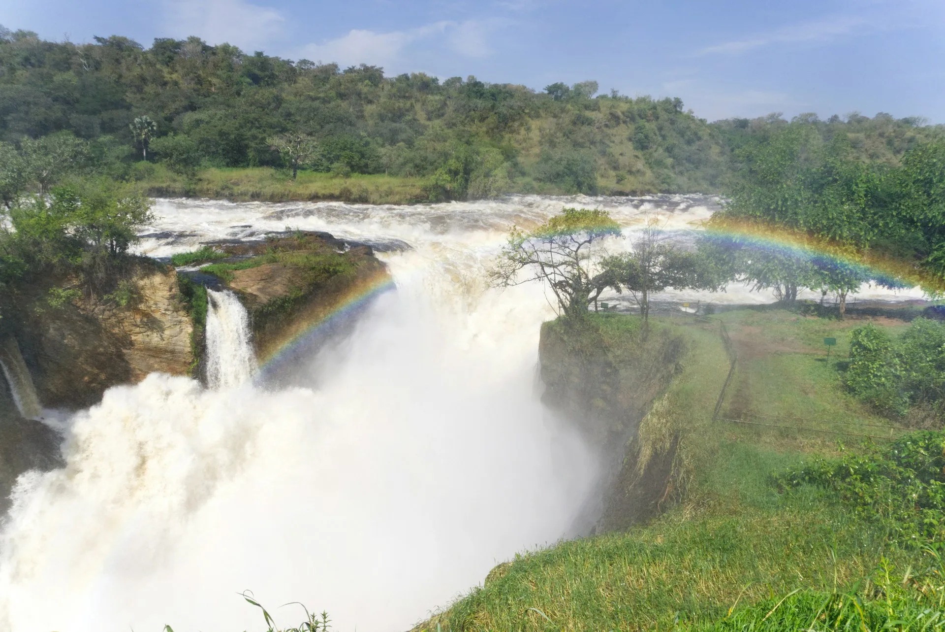 Scenic drive to Murchison Falls National Park on Day 2 of Uganda Family Tour
