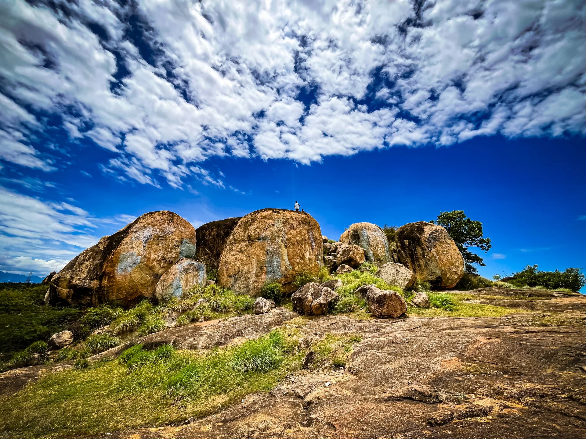 Matobo Hills National Park - balancing granite boulders and ancient San rock art on Day 5 of Zimbabwe Family Tour