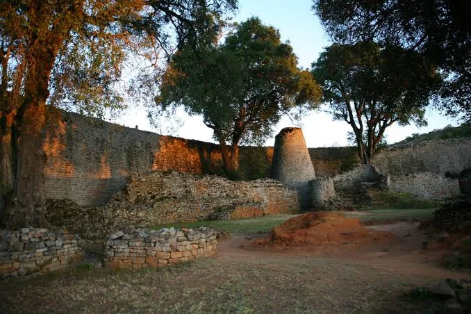 Great Zimbabwe ruins at golden hour