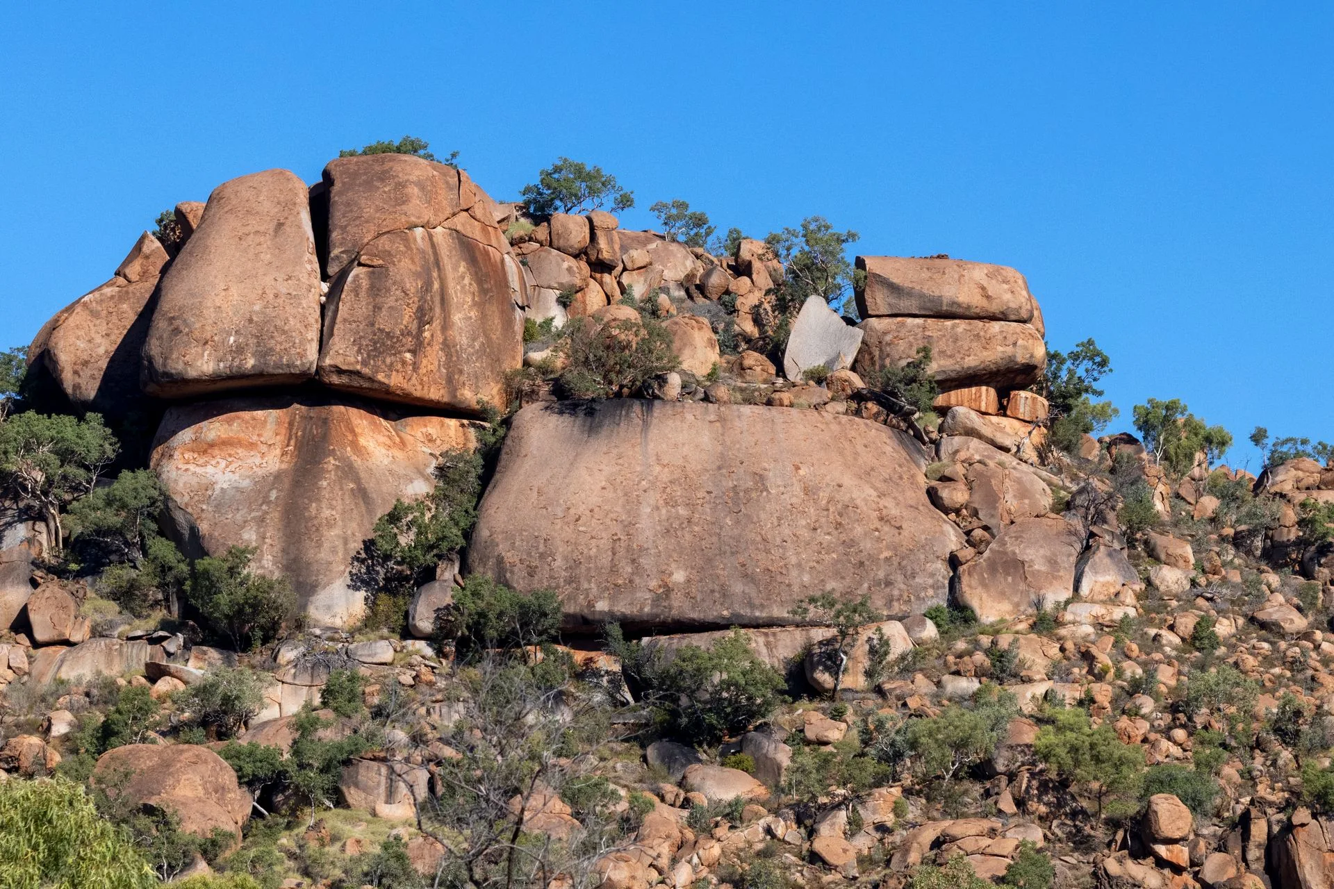 Balancing granite boulders in Matobo Hills