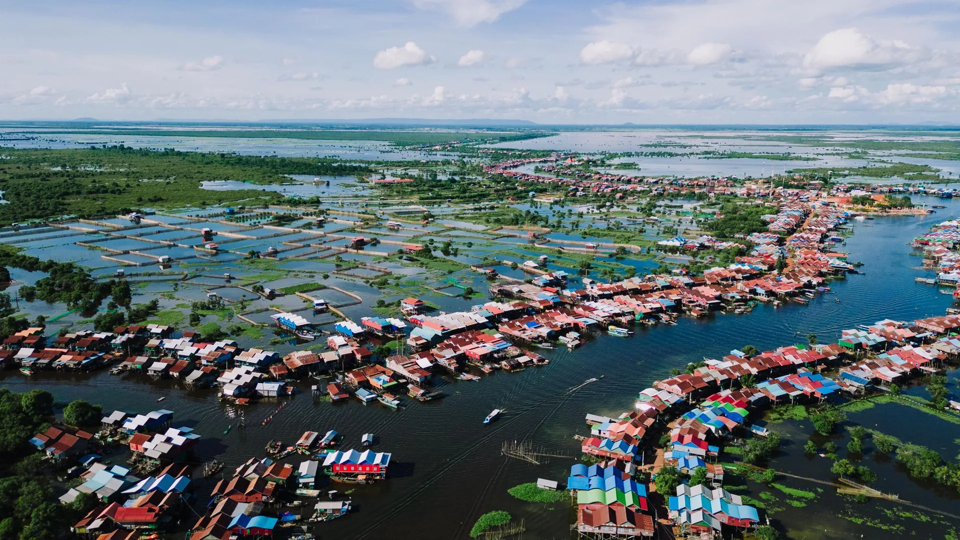 Tonle Sap floating village - Day 3 of Cambodia Family Tour Package