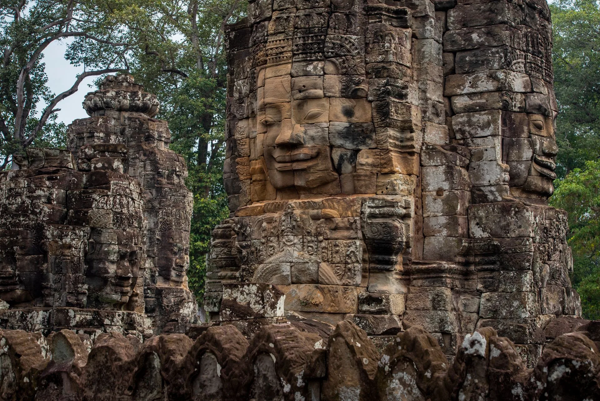 Bayon Temple smiling faces