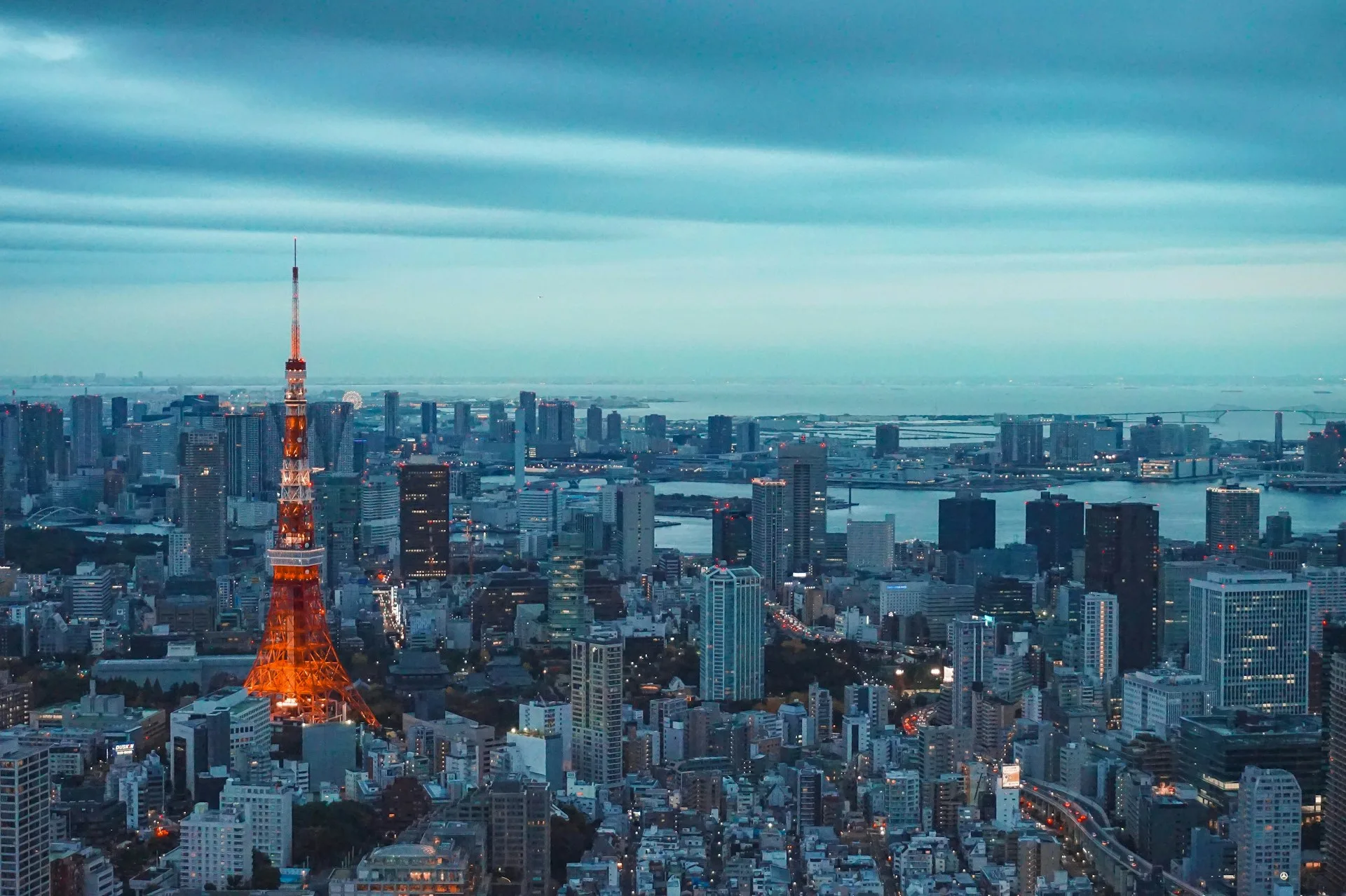 Tokyo cityscape at arrival - Day 1 Arrival in Japan Family Tour Package