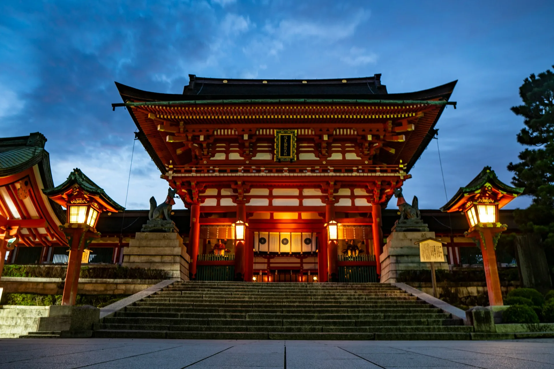 Fushimi Inari Shrine torii gates and Kiyomizu-dera Temple in Kyoto on Day 7 of Japan Family Tour