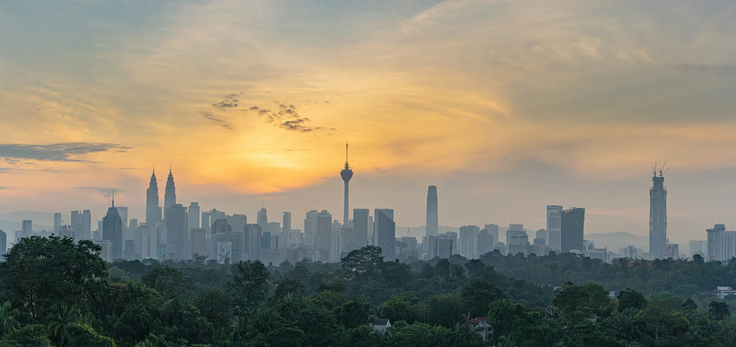 Kuala Lumpur city skyline - Day 1 Arrival in Malaysia Family Tour Package
