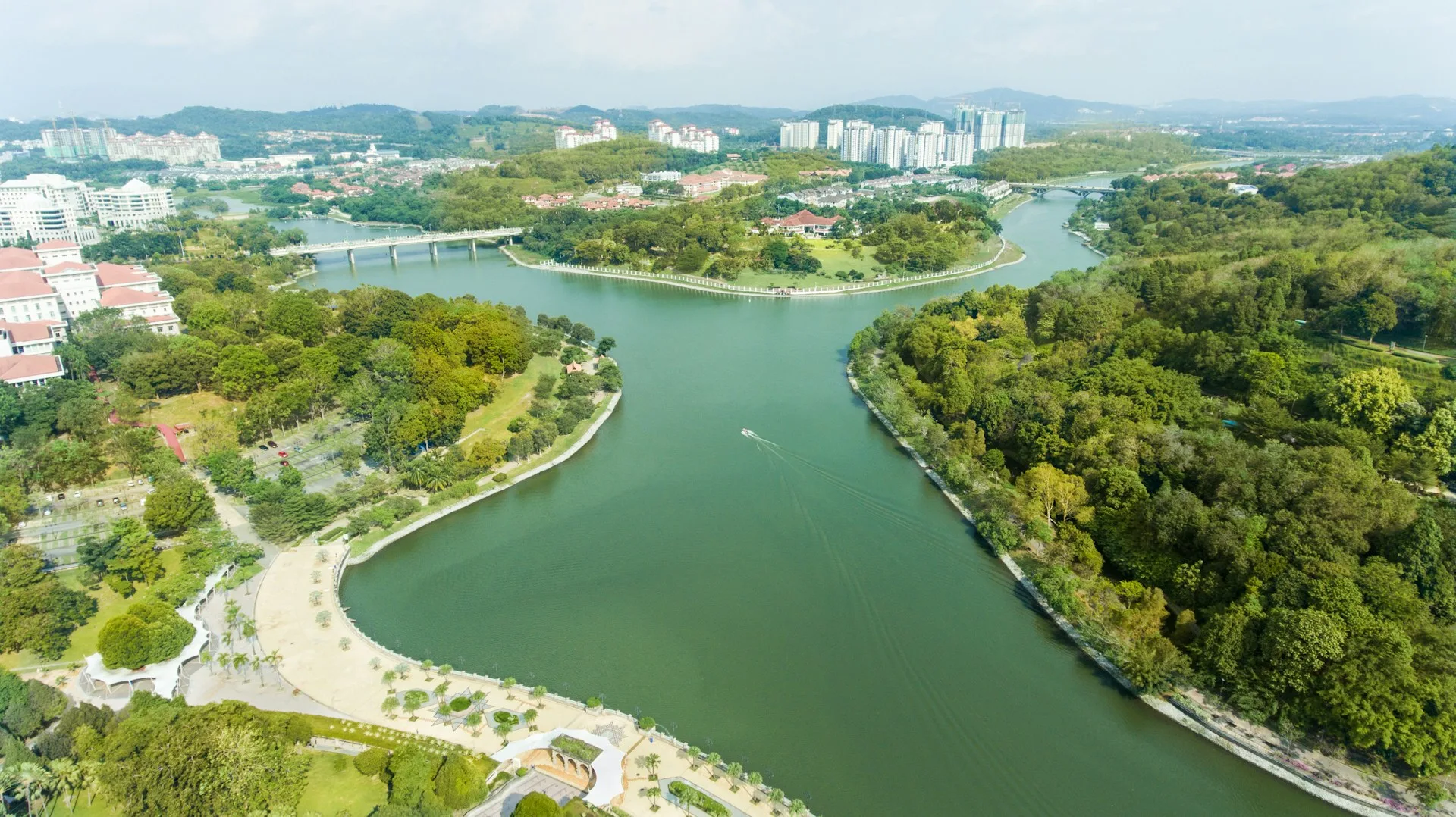 Putrajaya lake and bridges family photography