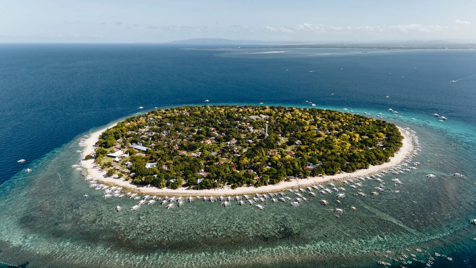 Pristine white sand beach in Panglao Island, Bohol - Day 5 of Philippines Family Tour