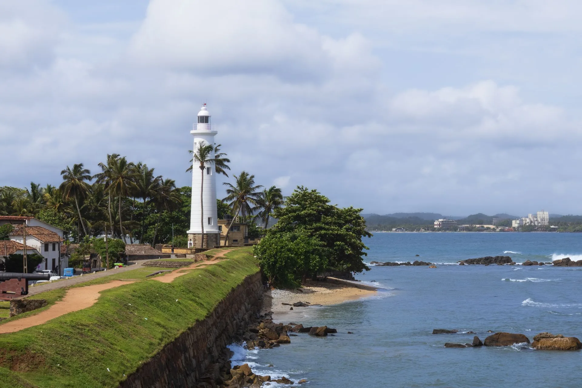 Galle Fort historic ramparts and ocean views