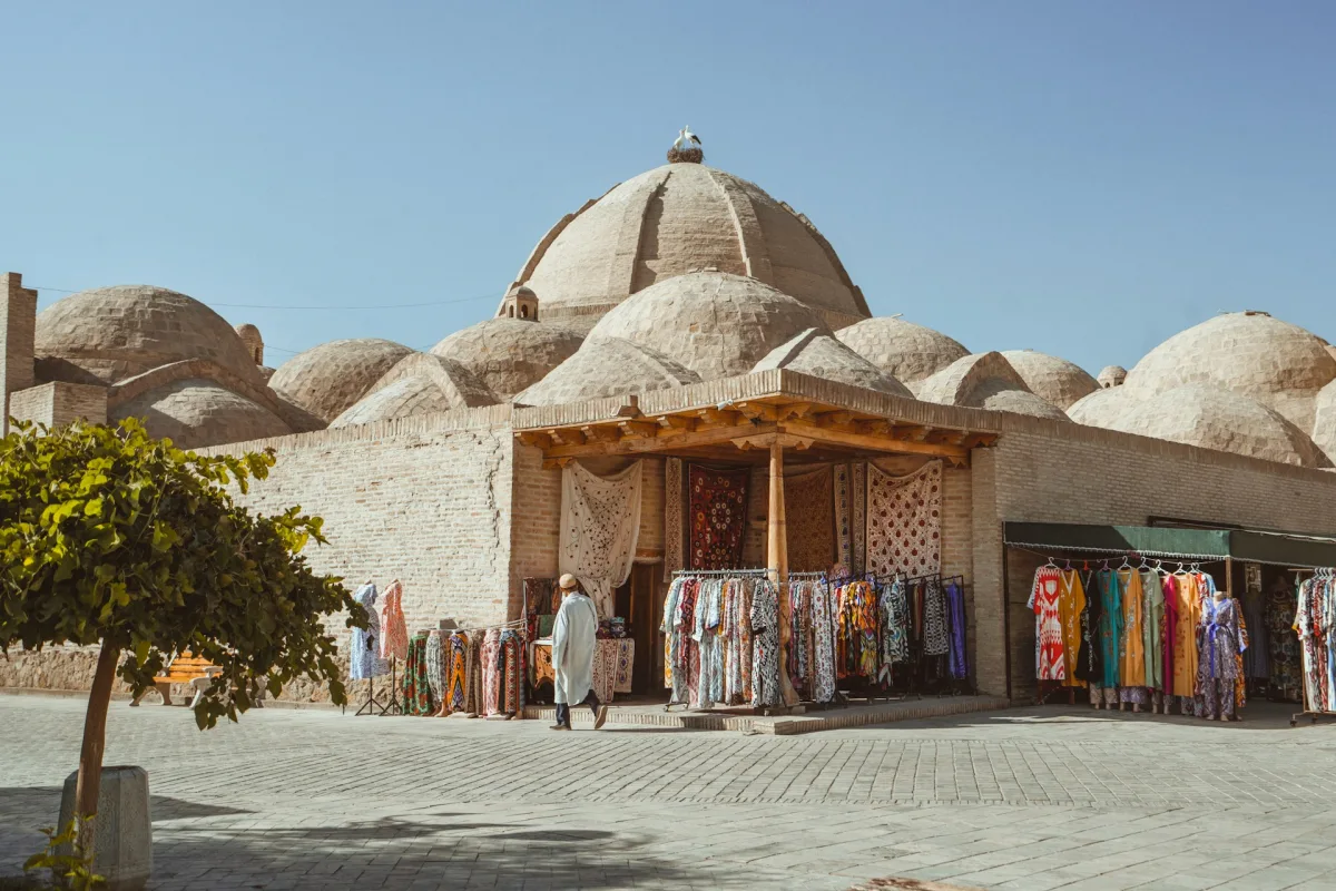 Historic street in Bukhara old city