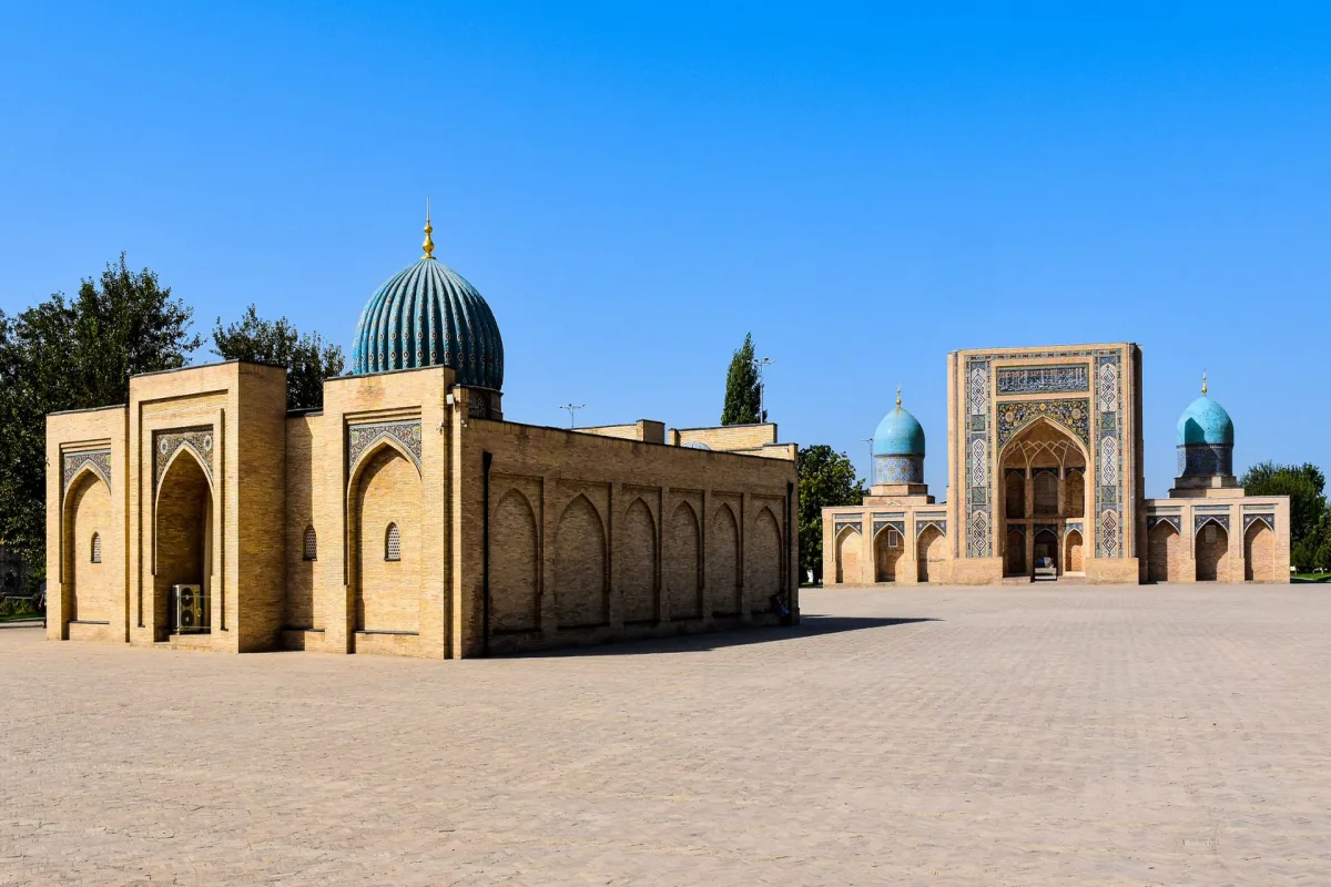 Hazrat Imam Complex and Chorsu Bazaar in Tashkent on Day 2 of Uzbekistan Family Tour