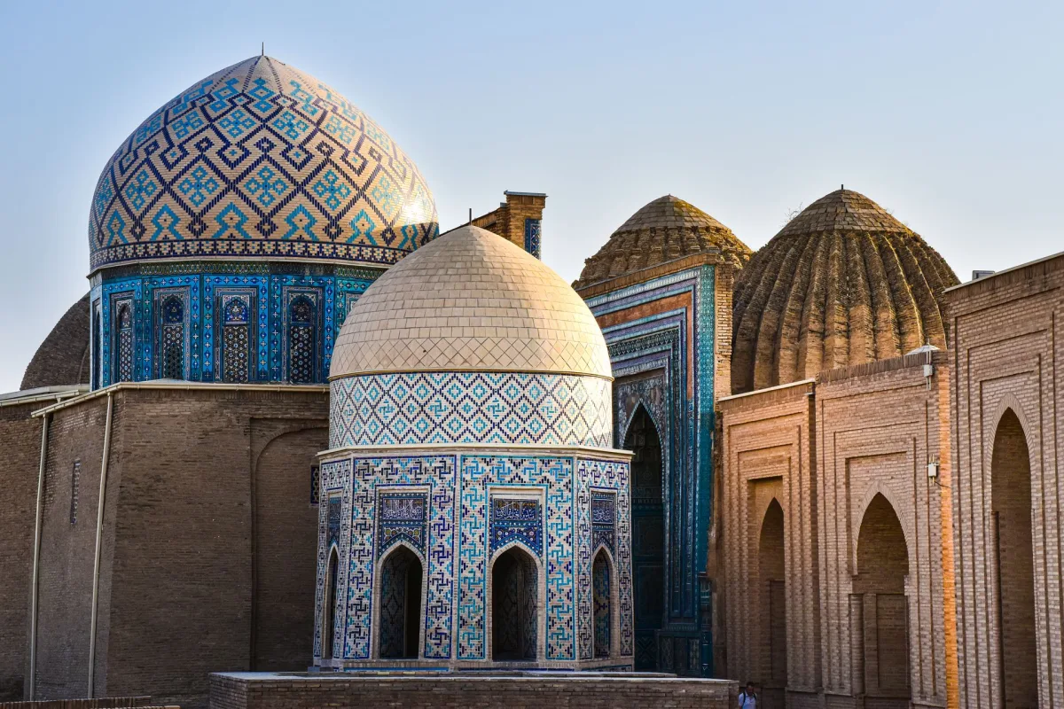 Shah-i-Zinda necropolis and Gur-e-Amir in Samarkand on Day 4 of Uzbekistan Family Tour
