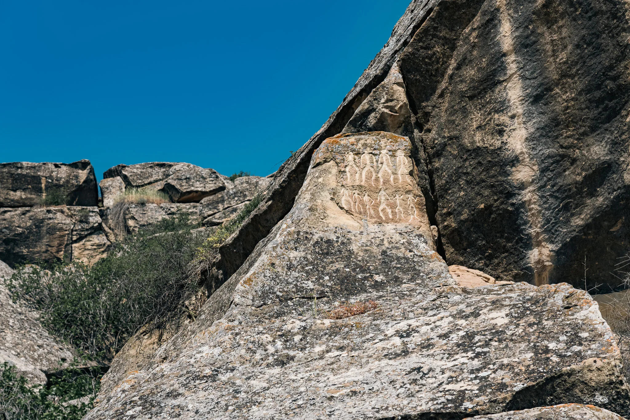 Gobustan petroglyphs - Day 3 of Azerbaijan Family Tour Package