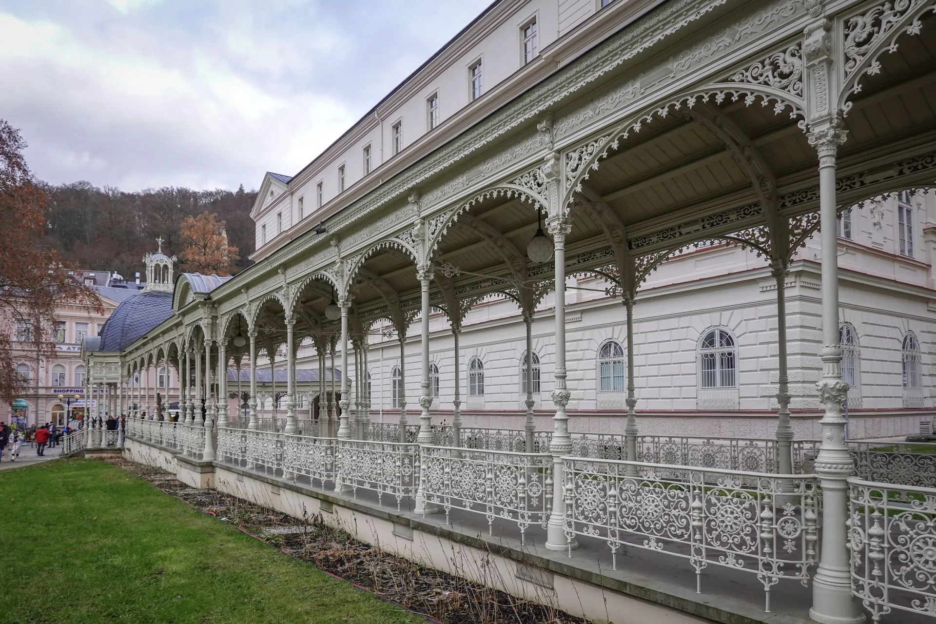 Karlovy Vary colonnade - Day 4 of Czech Republic Family Tour