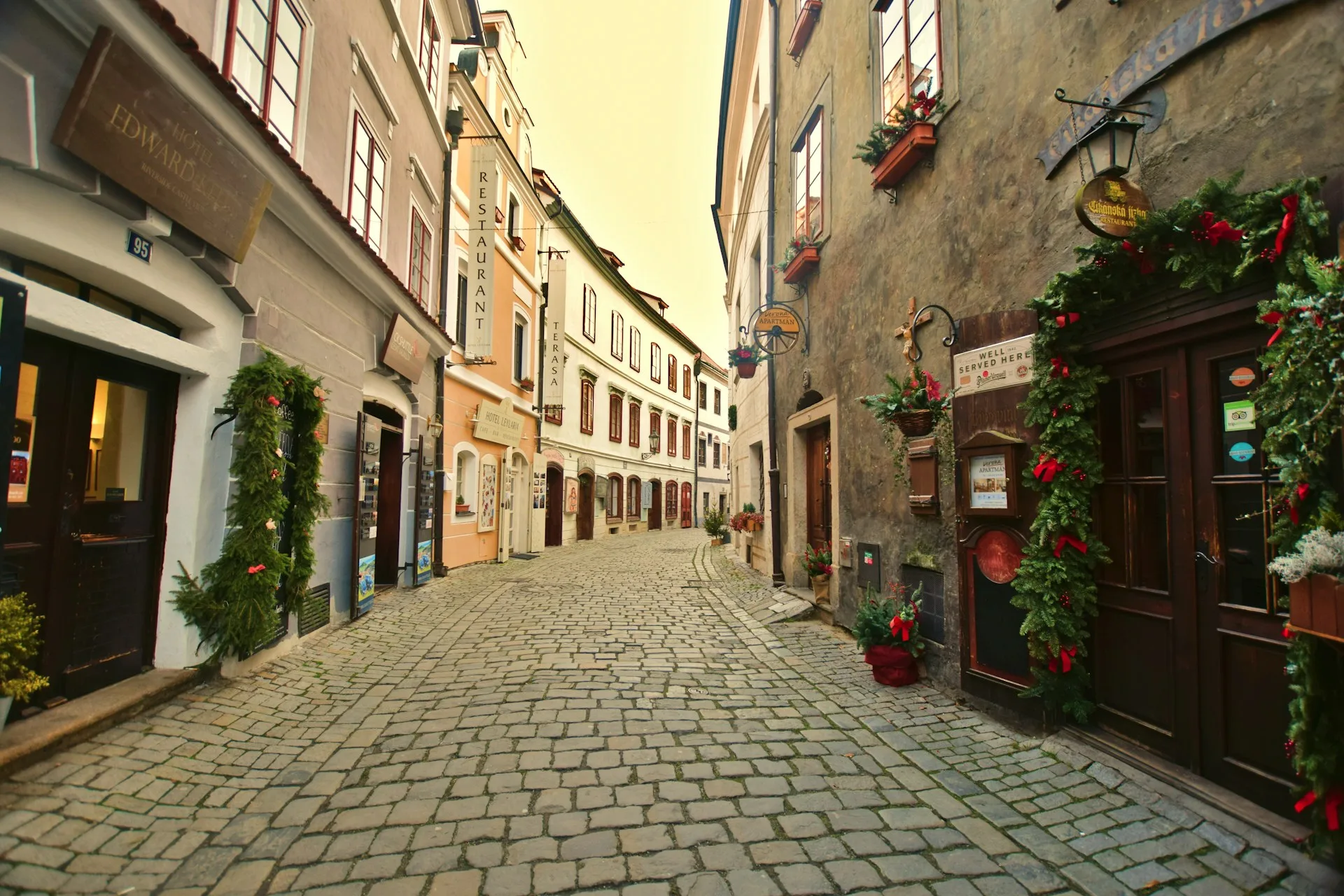 Český Krumlov streets - Day 7 of Czech Republic Family Tour