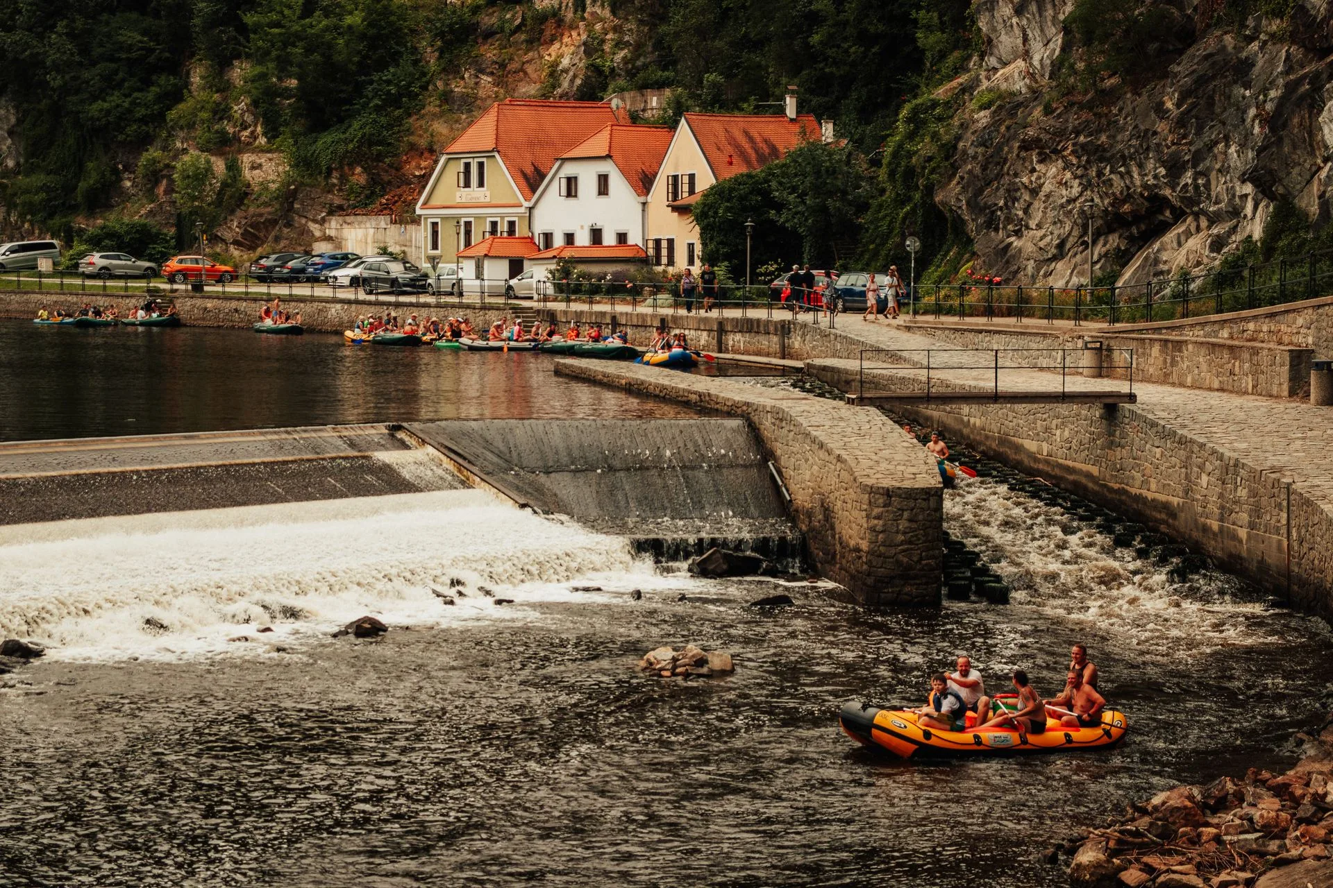Bohemian Switzerland boat - Day 9 of Czech Republic Family Tour