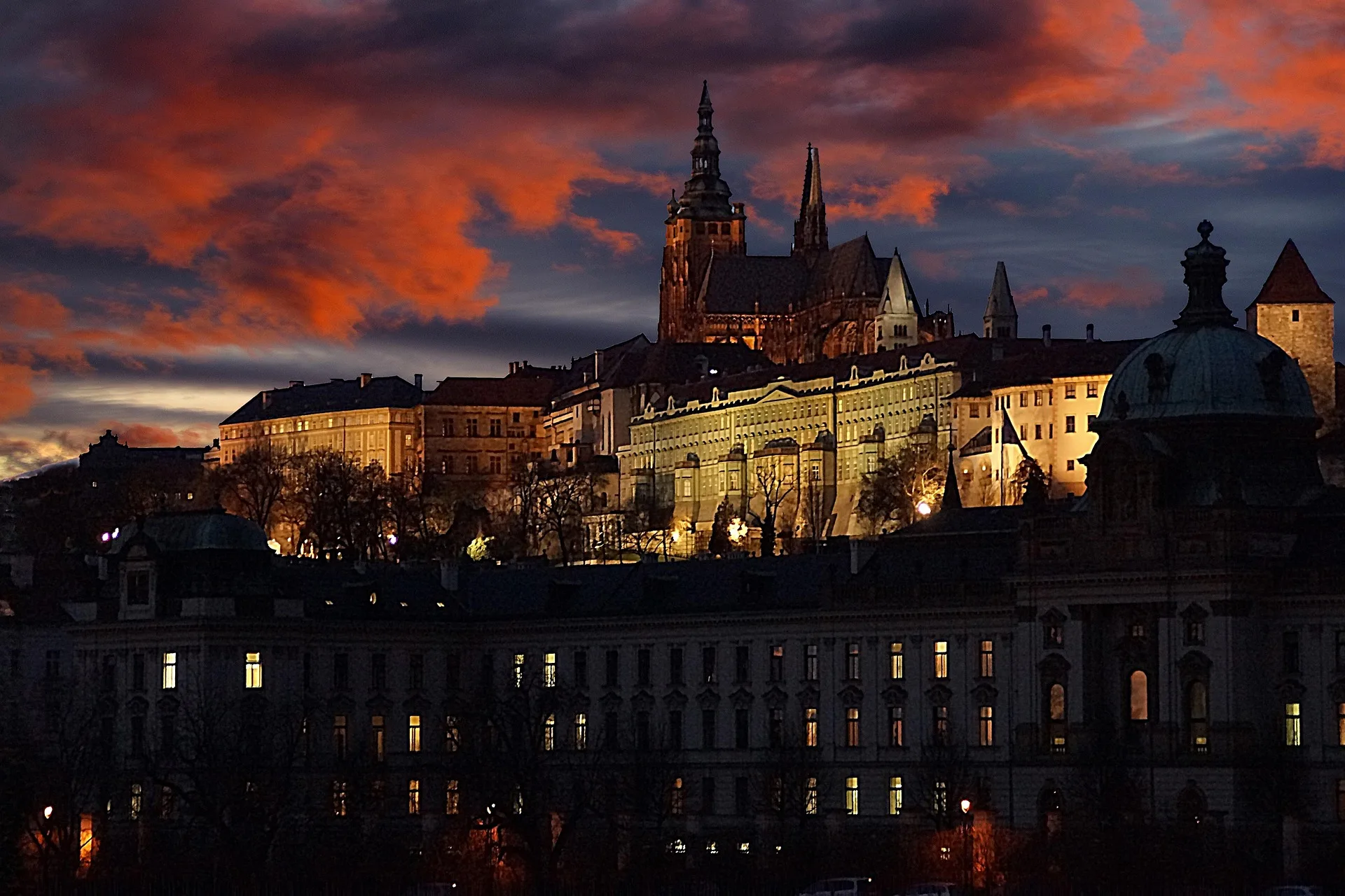 Prague Castle from river