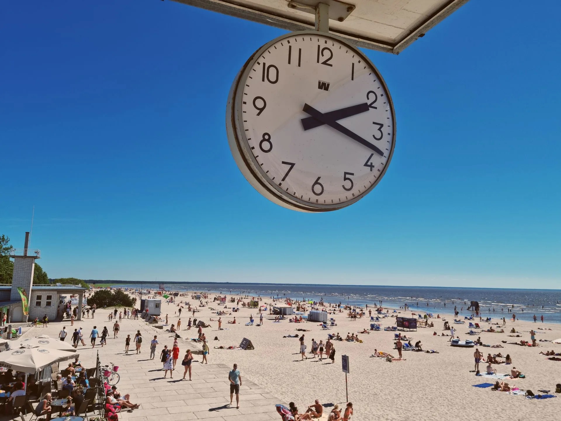 Pärnu beach - Day 6 of Estonia Family Tour