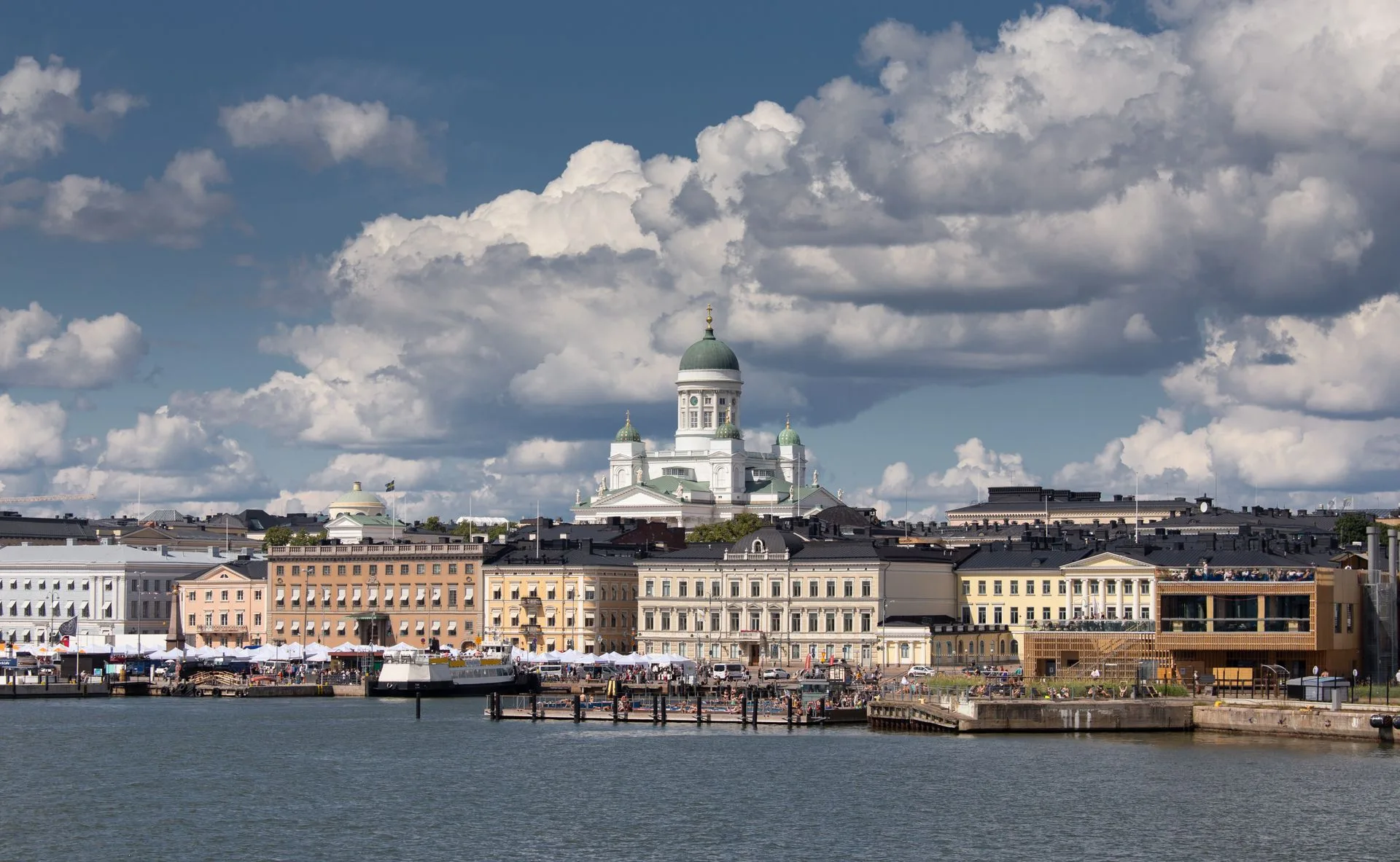 Market Square harbor waterfront photography in Helsinki Finland