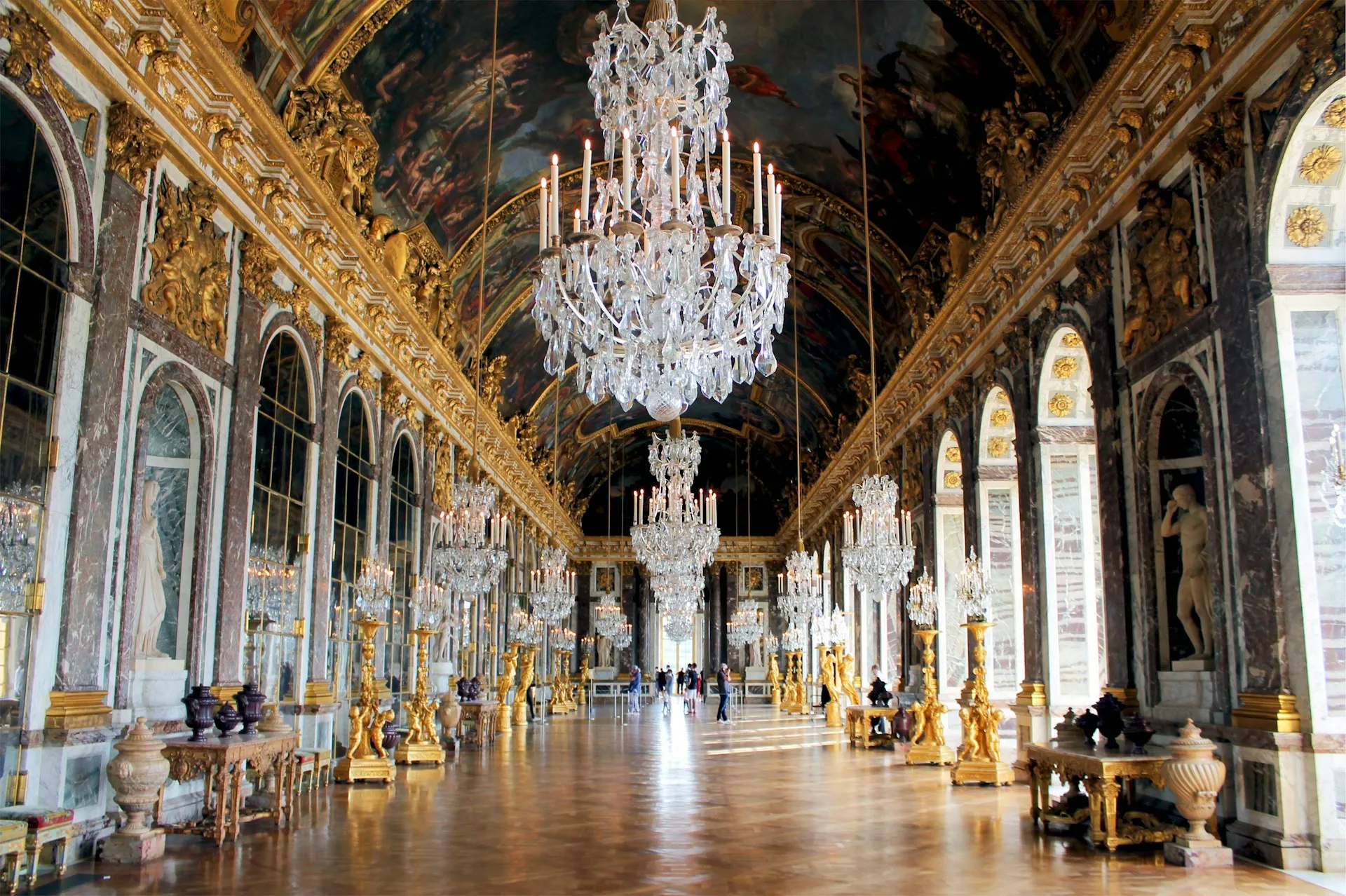 Palace of Versailles Hall of Mirrors and Gardens on Day 4 of France Family Tour