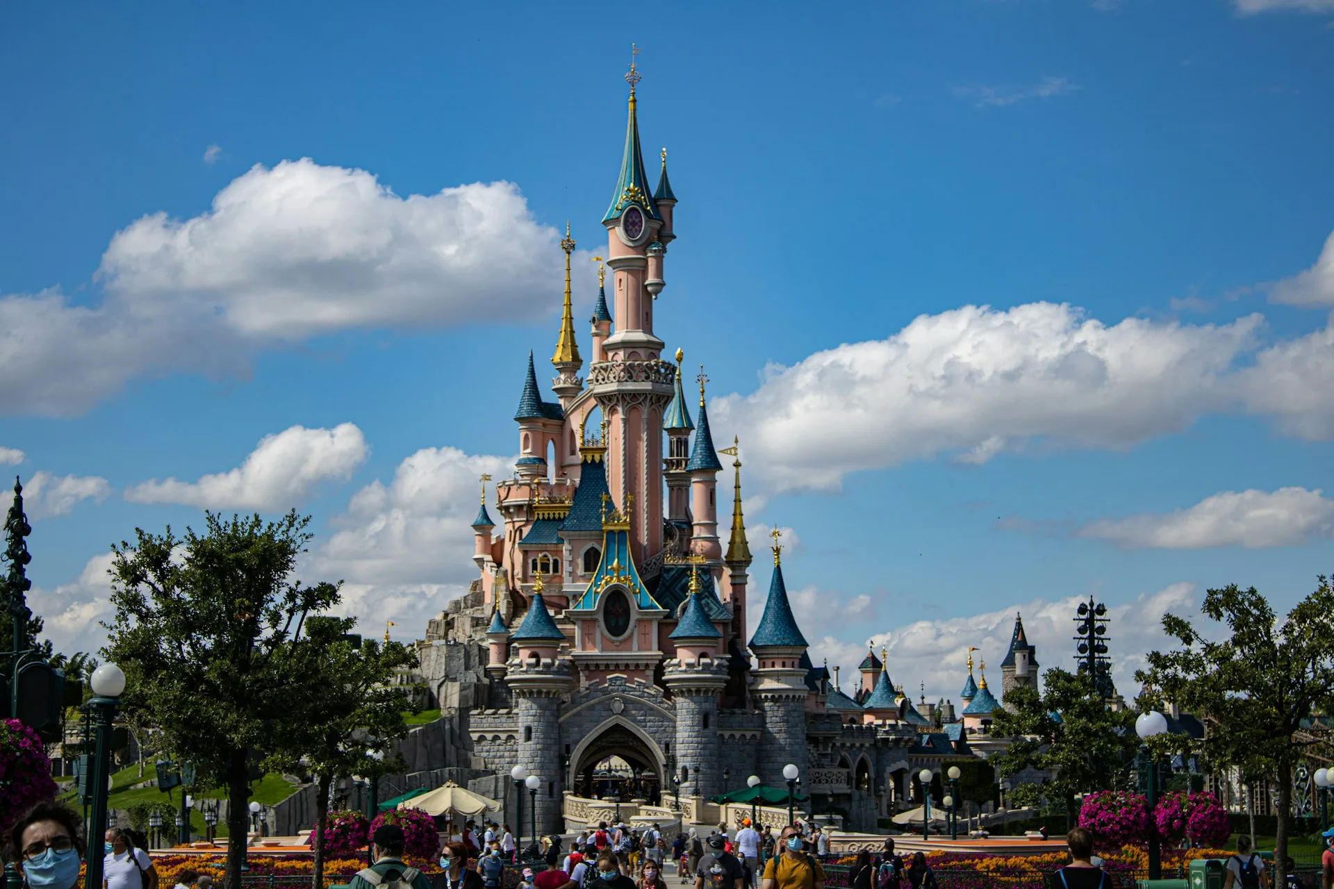 Sleeping Beauty Castle and Disneyland Paris on Day 7 of France Family Tour