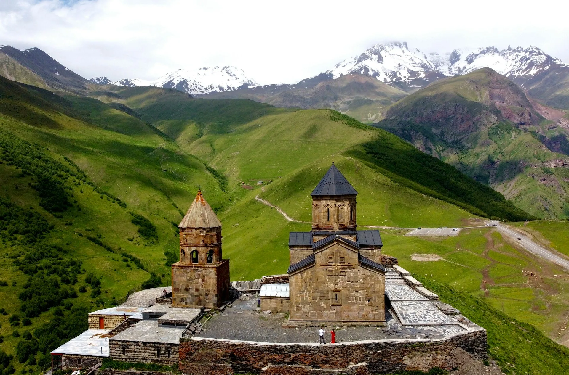 Gergeti Trinity Church with Mount Kazbek - Day 3 of Georgia Family Tour