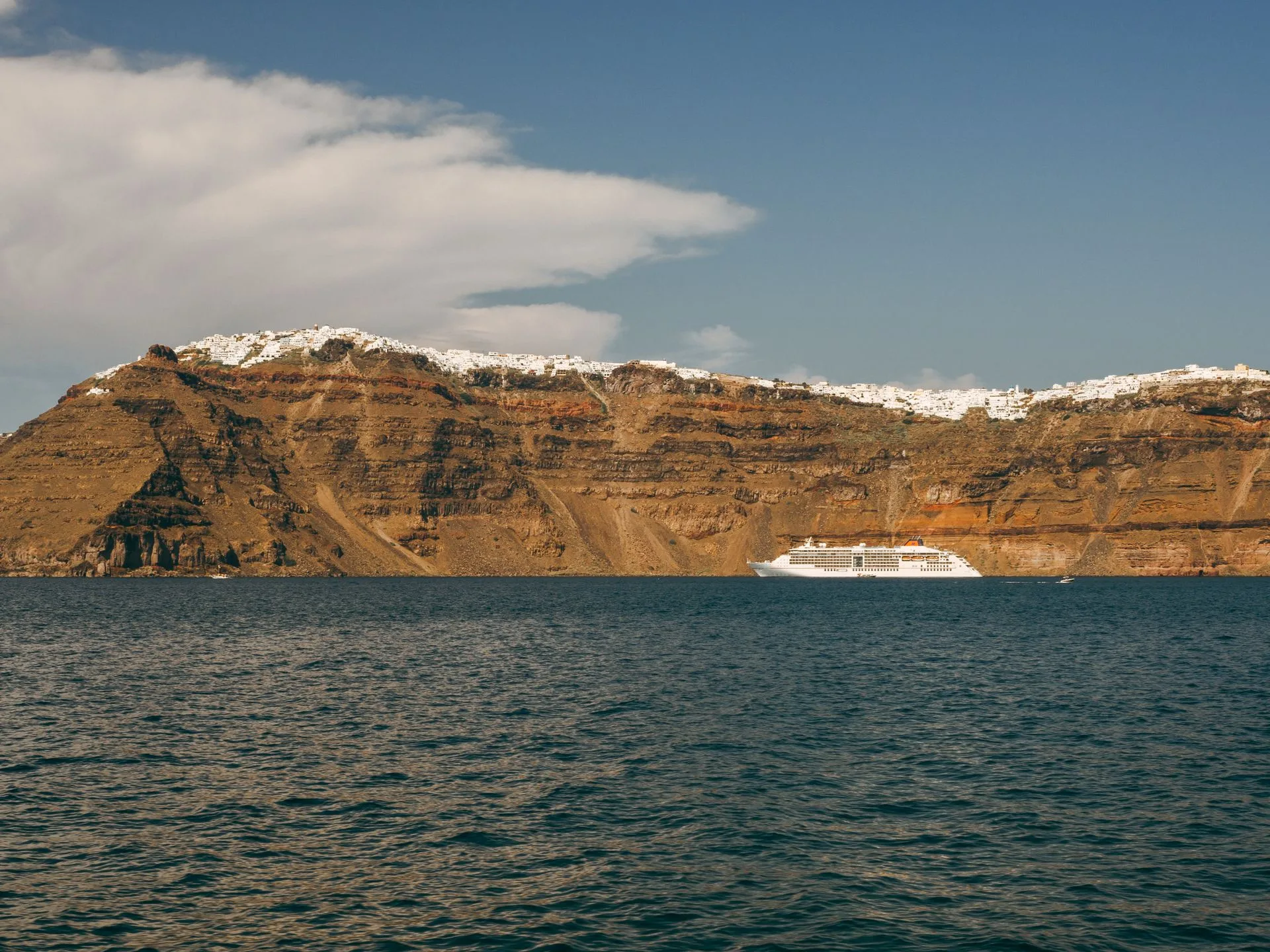 Volcanic Caldera Boat Tour and Wine Experience - Day 6 of Greece Family Tour