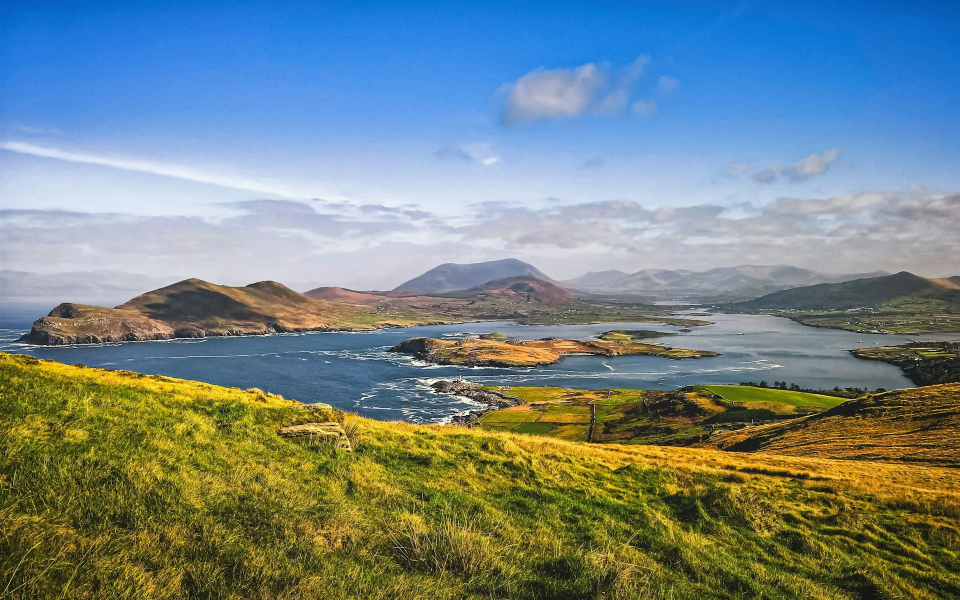 Ring of Kerry scenic coastal drive and Sneem village on Day 7 of Ireland Family Tour