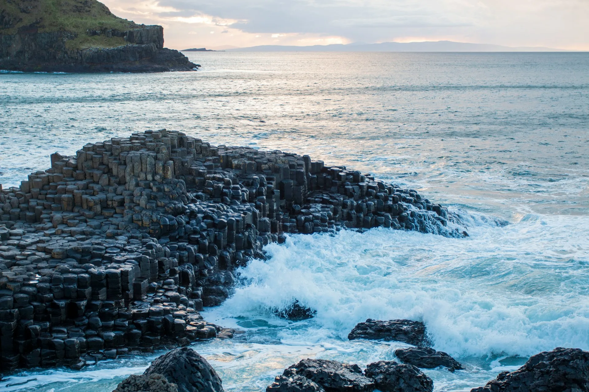 Giants Causeway basalt columns