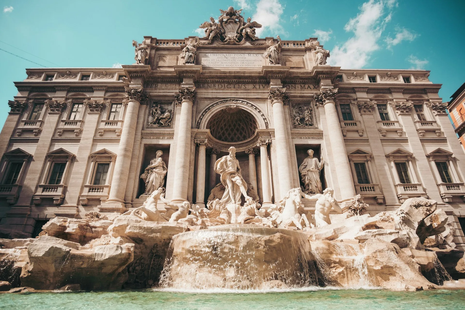 Trevi Fountain and Spanish Steps on Day 4 of Italy Family Tour