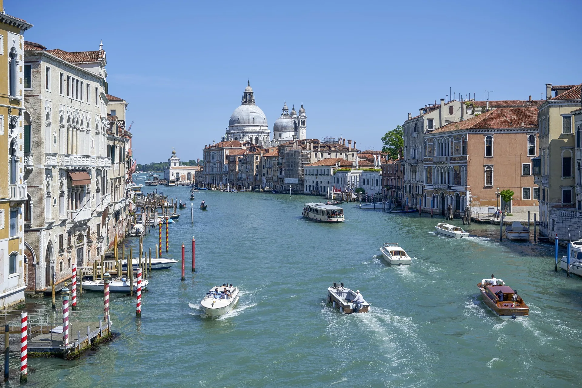 Grand Canal with gondolas and palaces