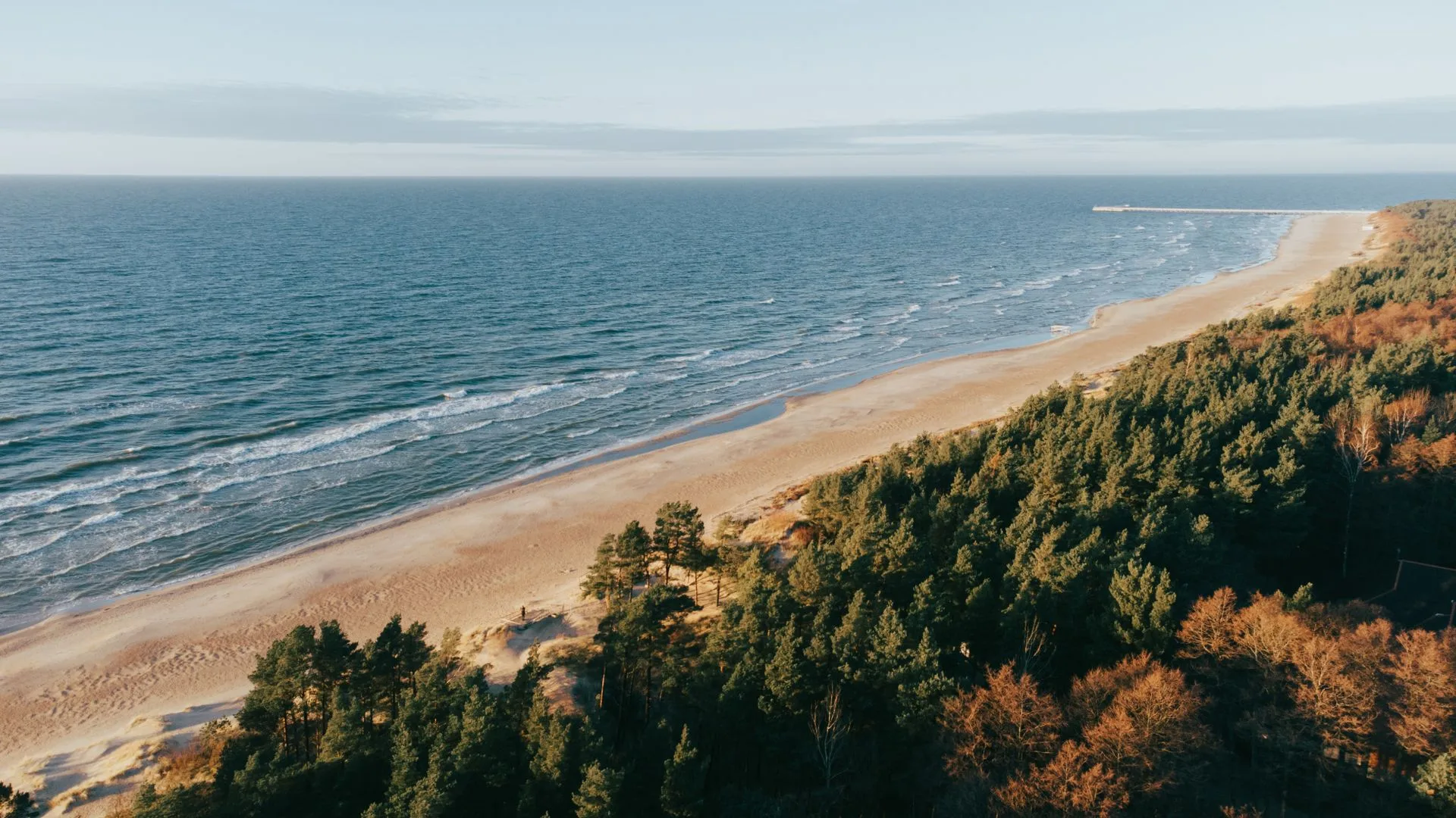 Baltic Sea beach - Day 8 of Lithuania Family Tour