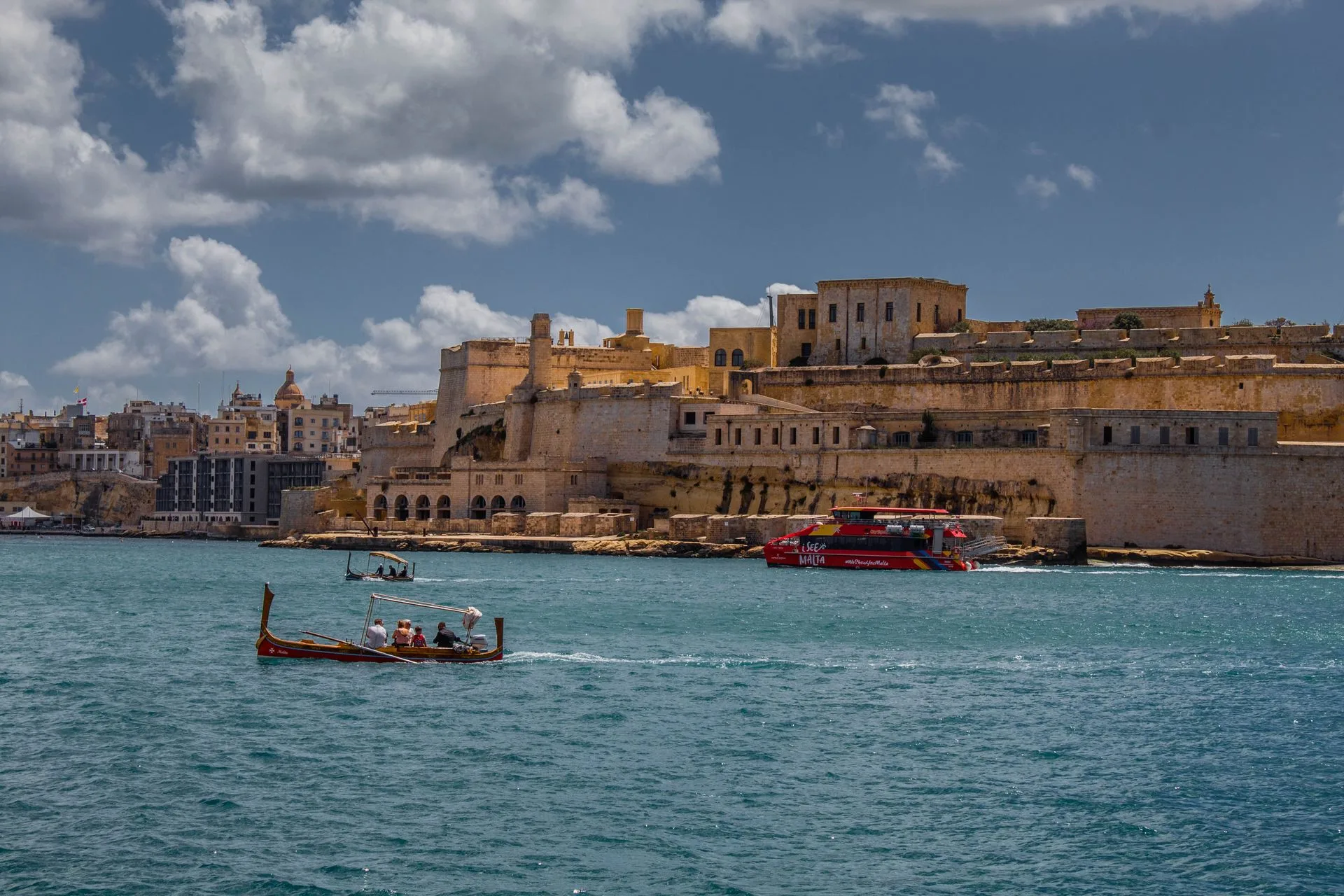Valletta harbour - Day 1 Arrival in Malta Family Tour