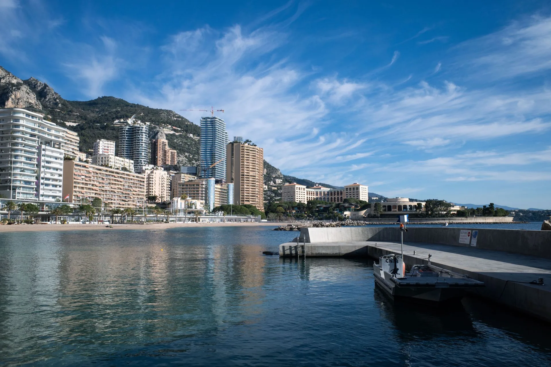 Larvotto Beach Monaco coastal photography