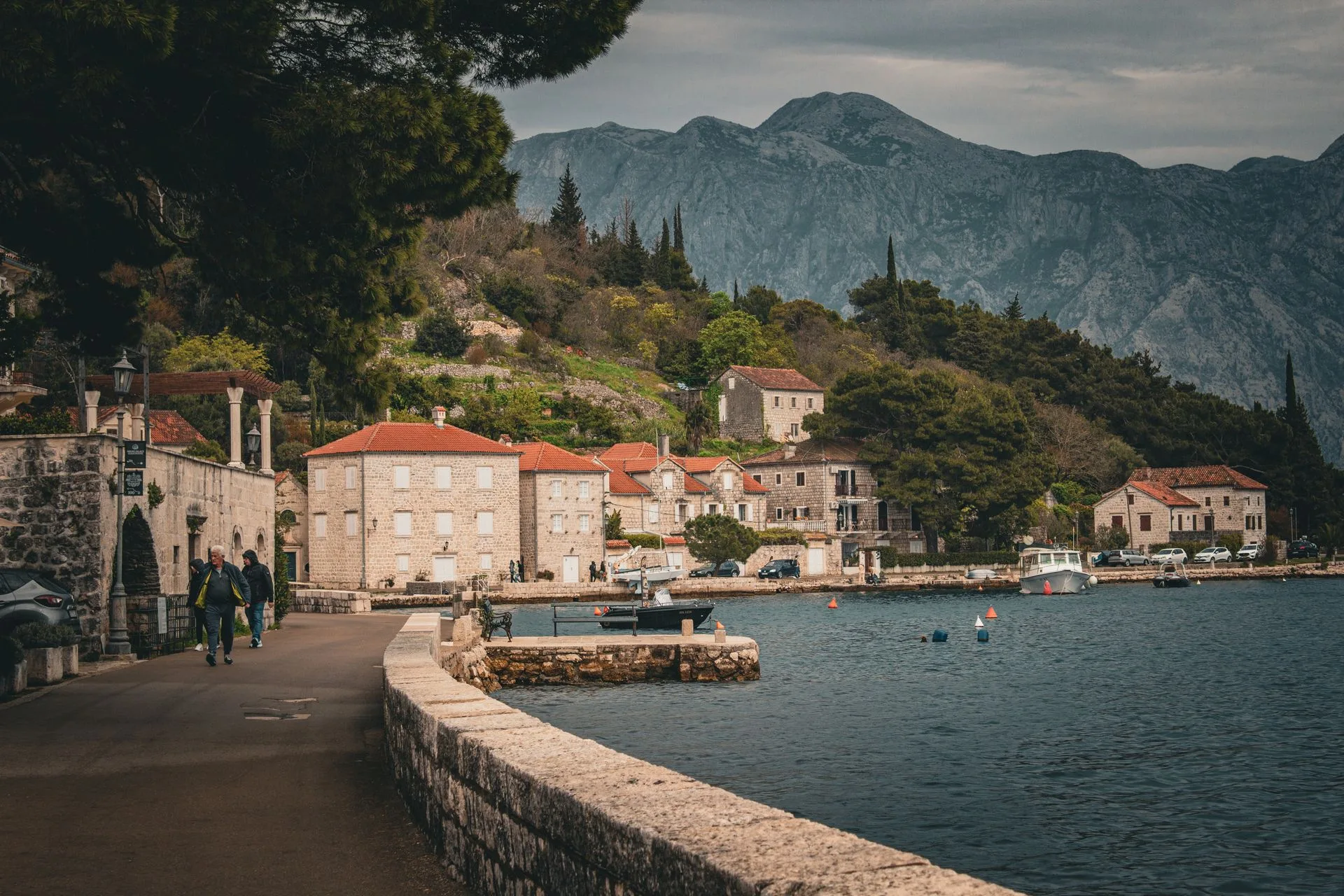 Perast waterfront