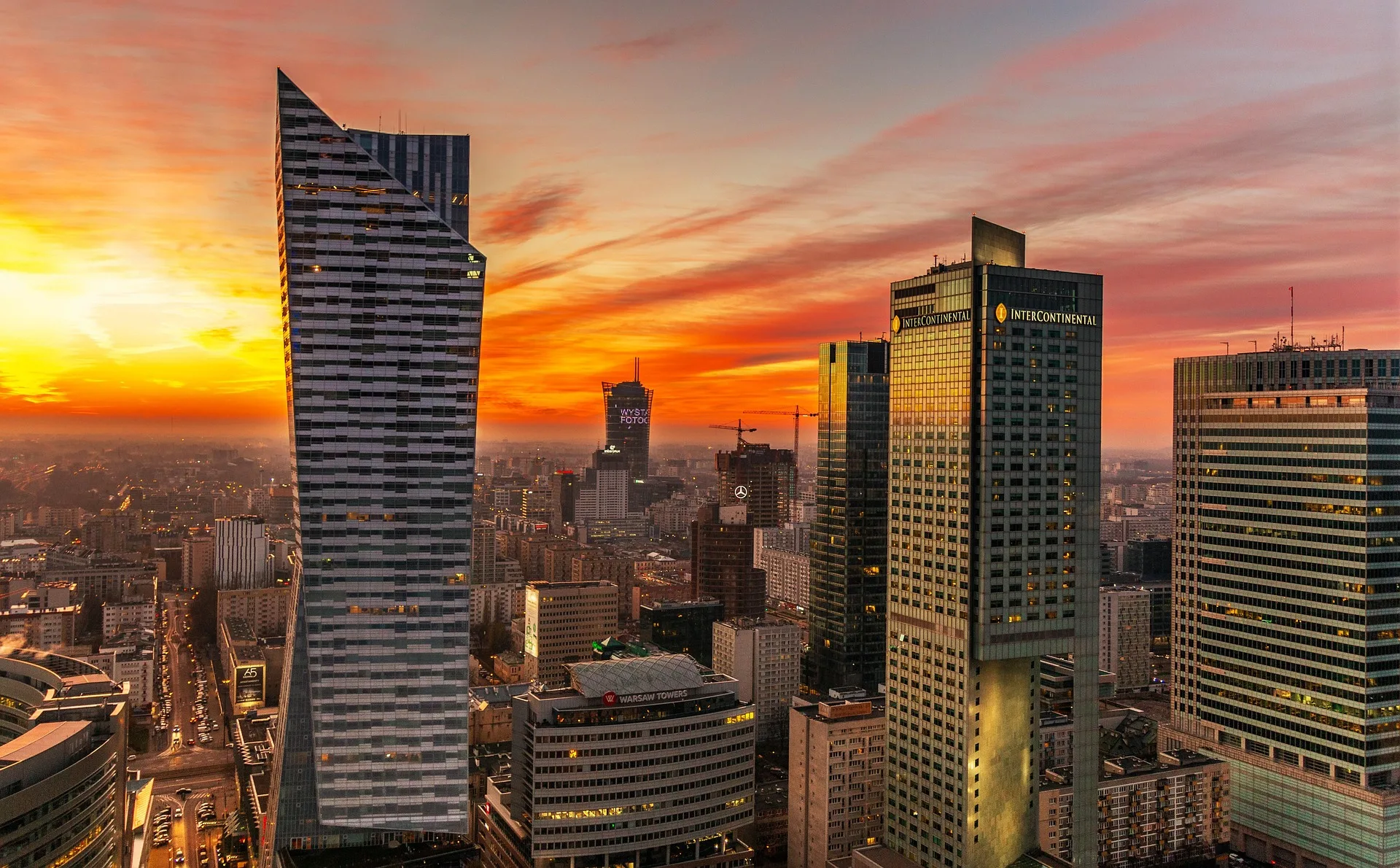 Warsaw skyline - Day 1 Arrival in Poland Family Tour