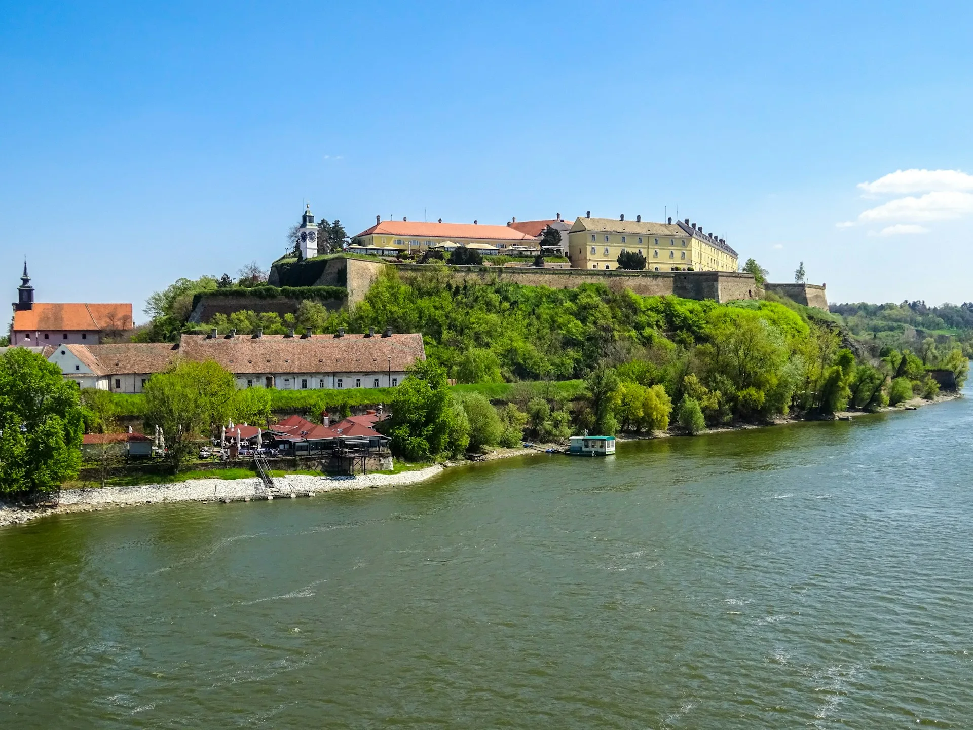 Petrovaradin Fortress clock tower Novi Sad