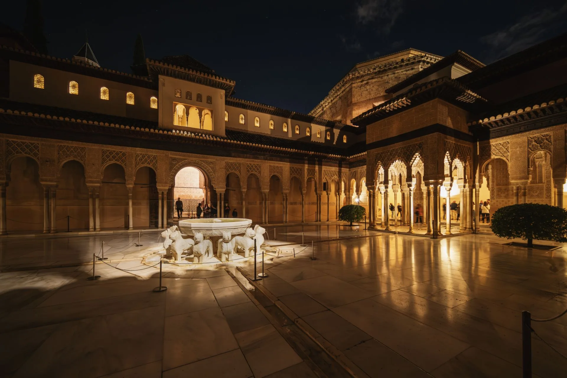 Alhambra Court of Lions Granada Spain