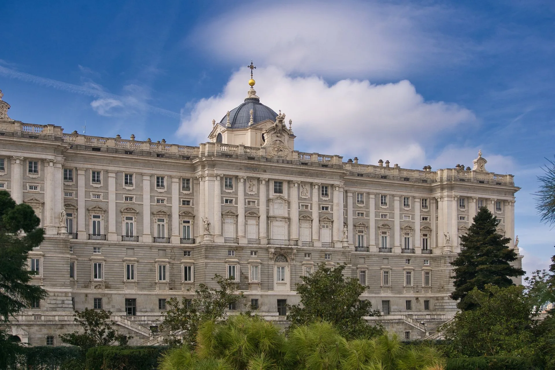 Royal Palace Gardens Madrid Spain