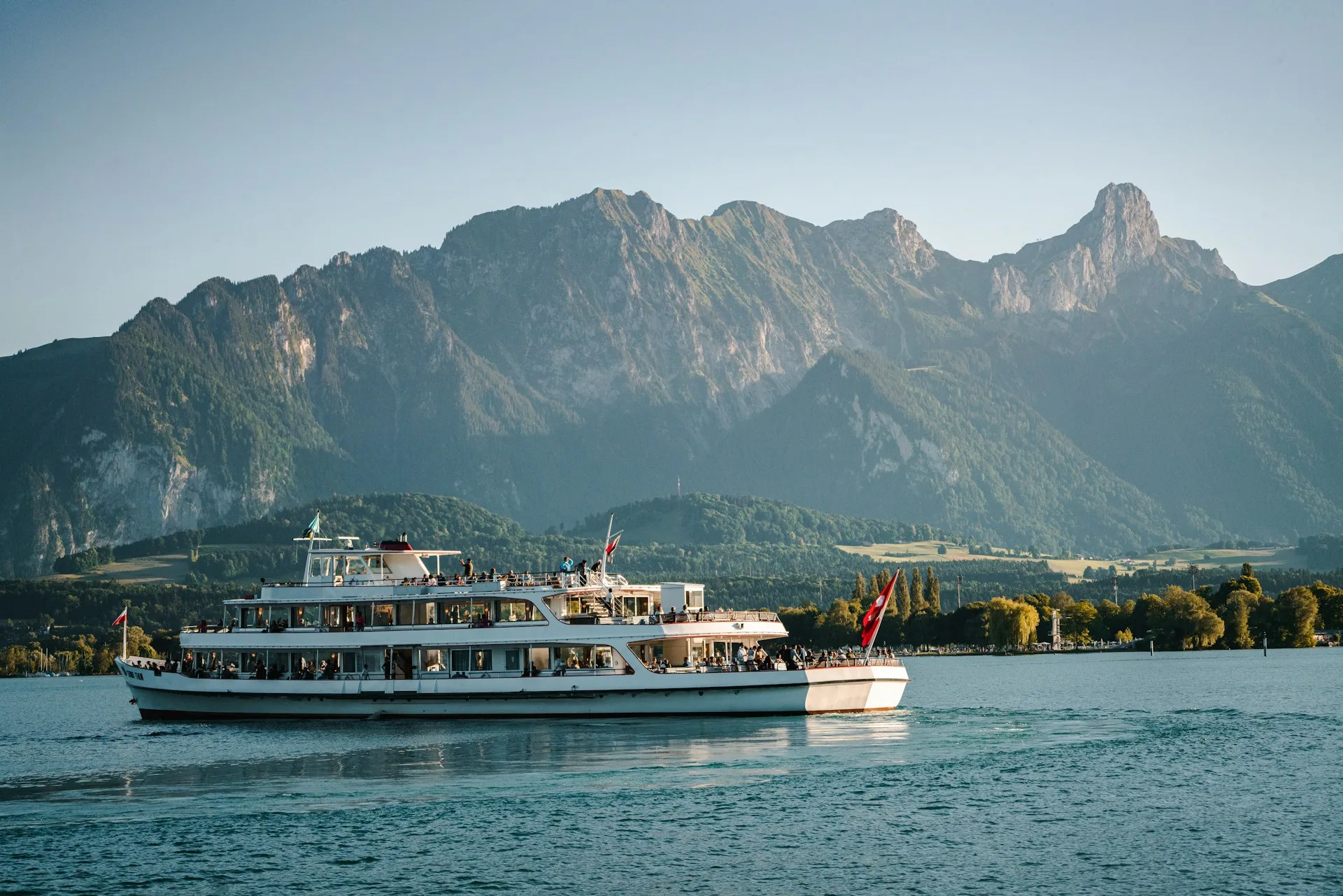 Interlaken leisure day and Lake Thun cruise on Day 7 of Switzerland Family Tour