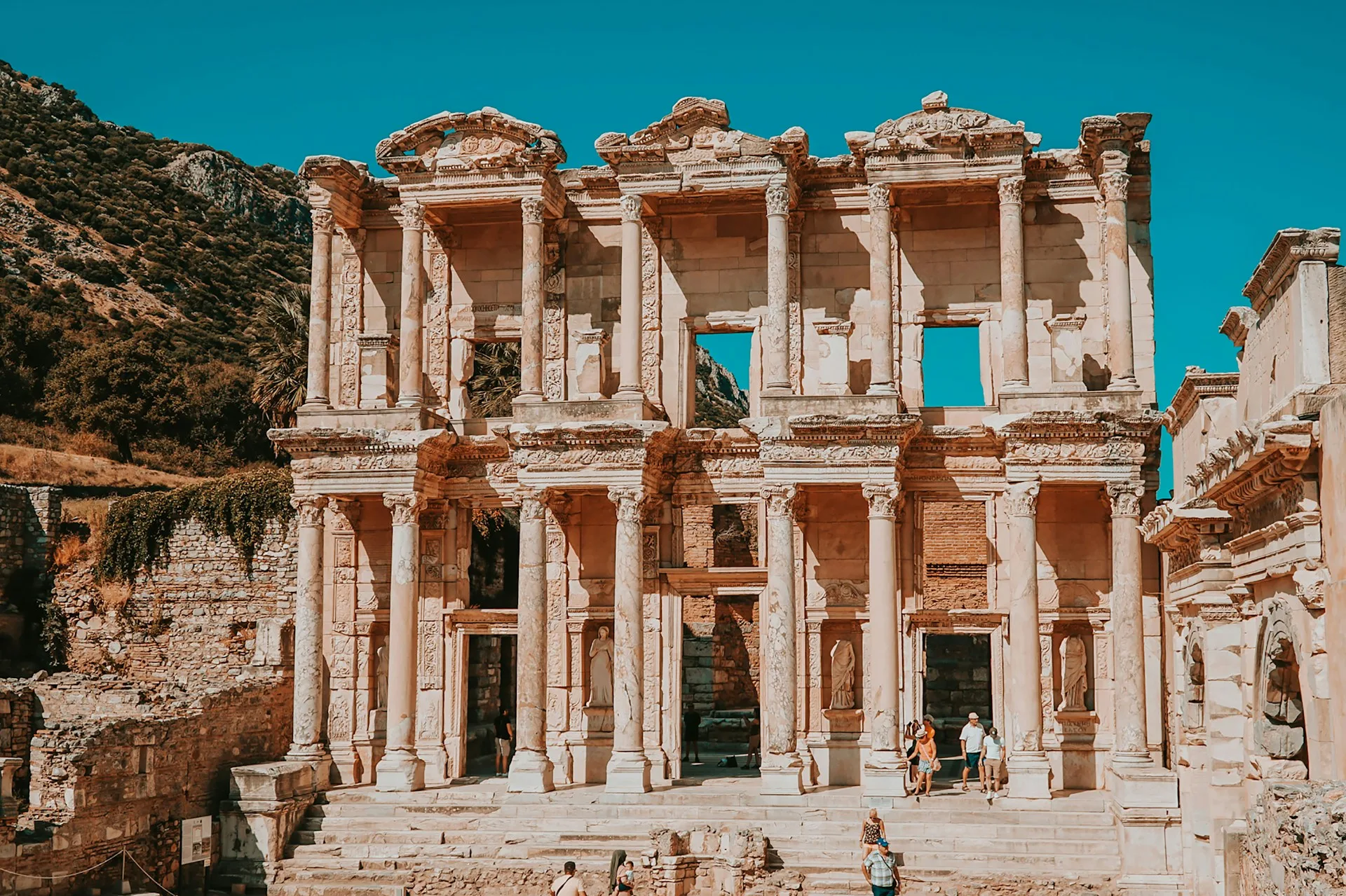 Ephesus Library - Day 8 of Turkey Family Tour