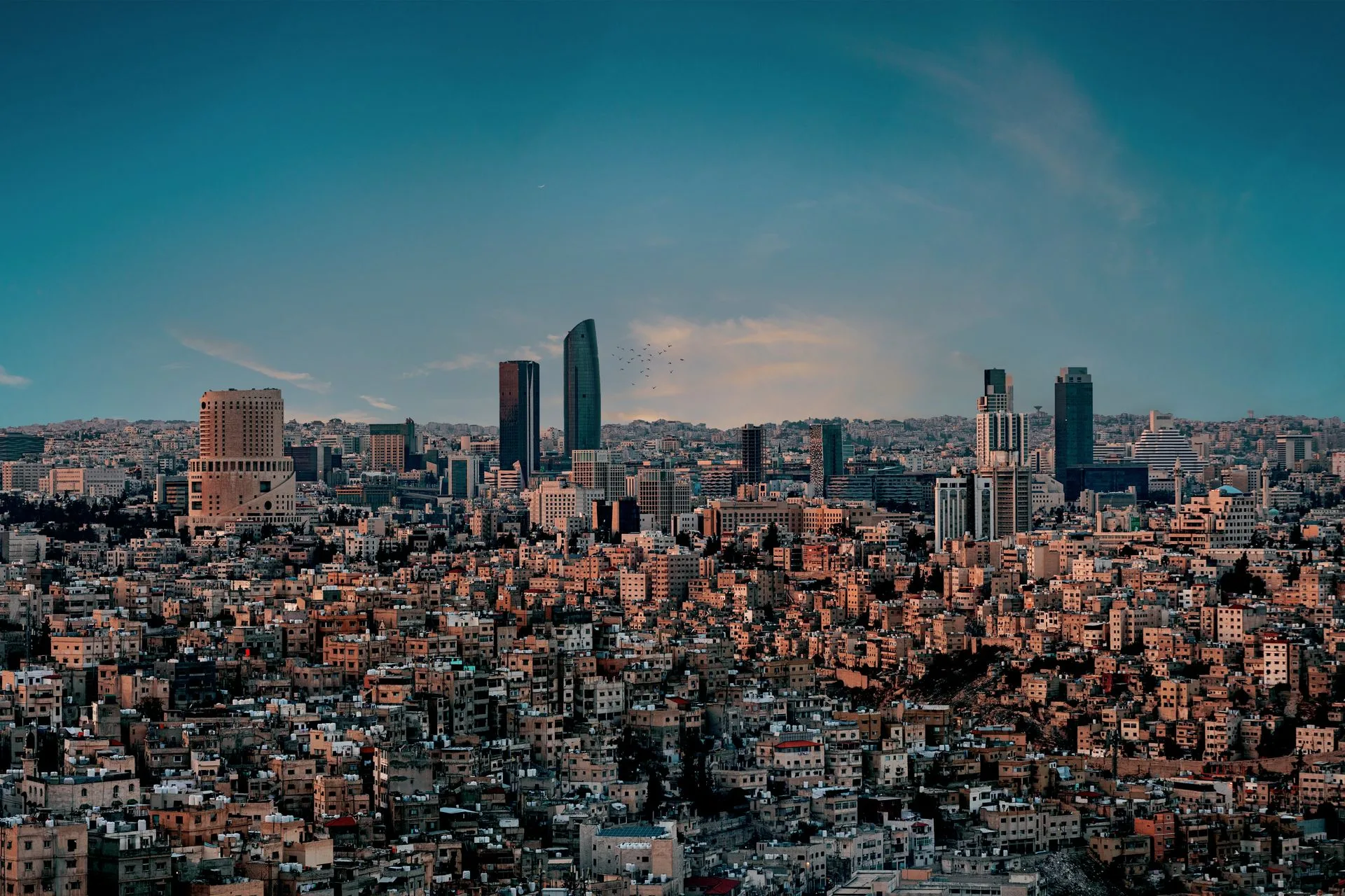 Amman cityscape at arrival - Day 1 of Jordan Family Tour Package