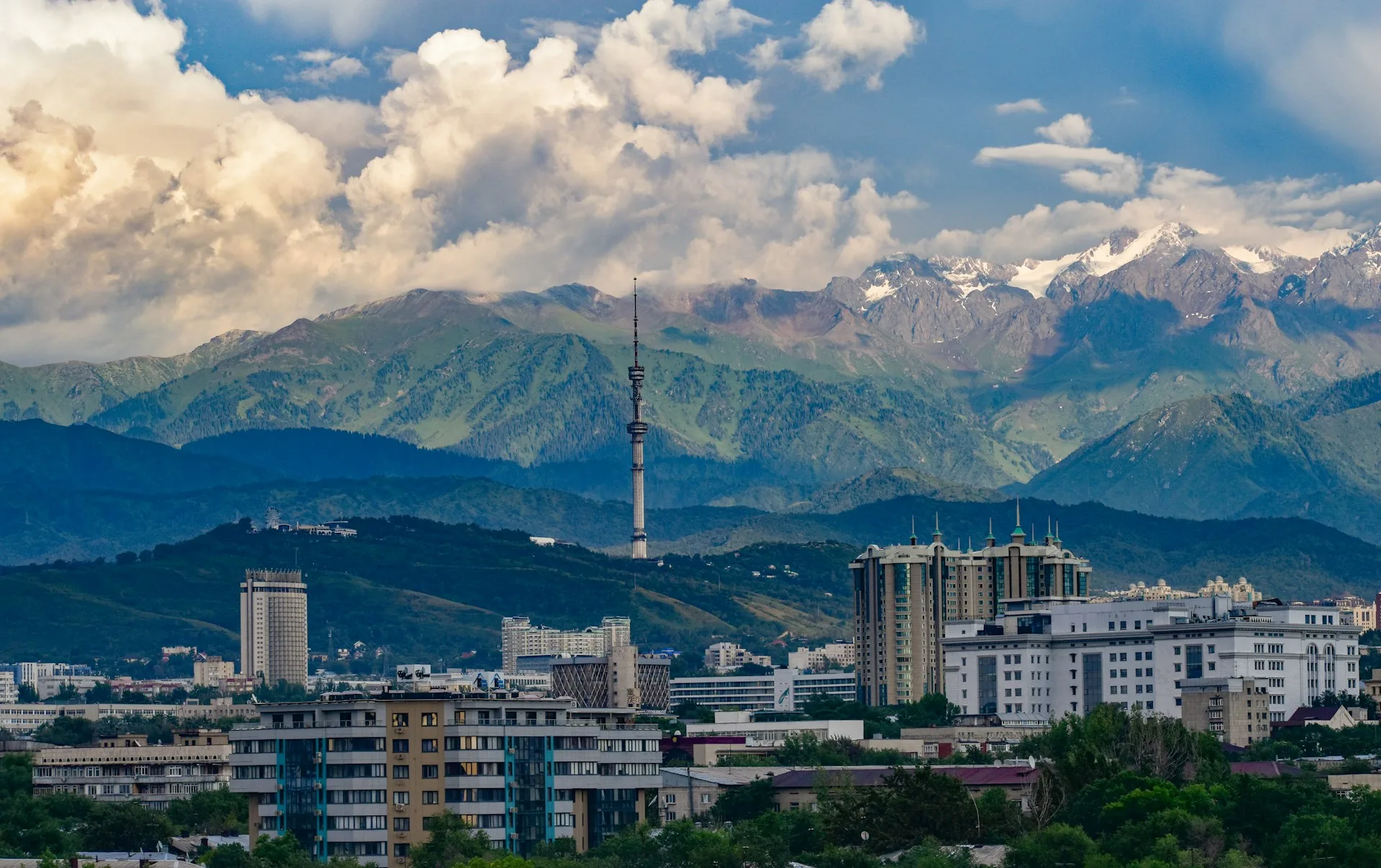 Almaty city skyline - Day 1 Arrival in Kazakhstan Family Tour Package