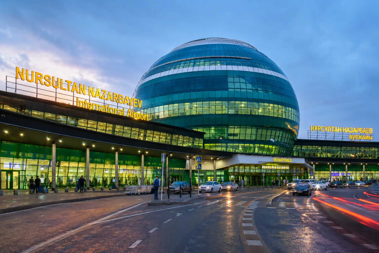 Farewell view of Astana airport on Day 6 departure of Kazakhstan Family Tour Package