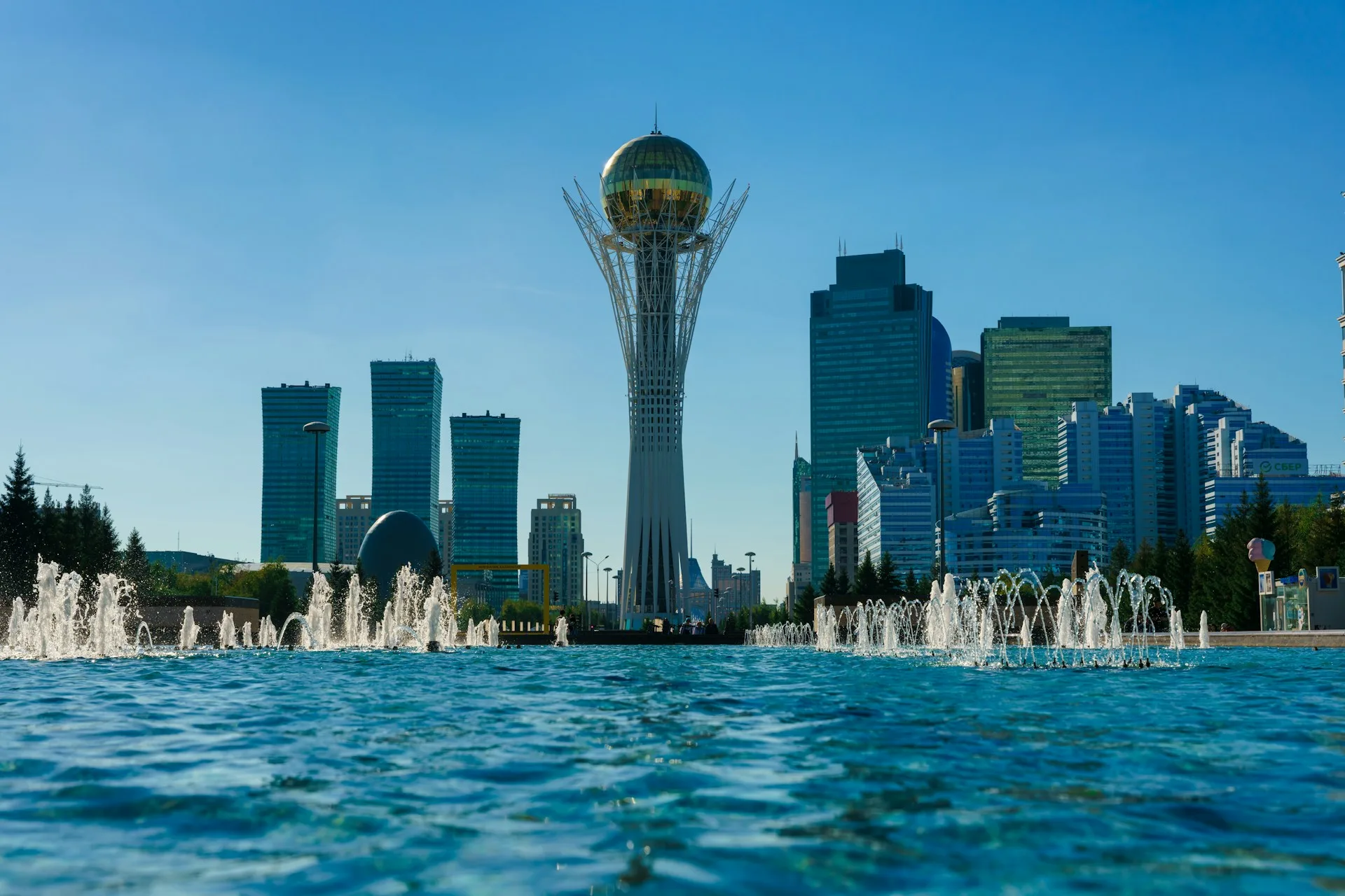 Baiterek Tower Astana sunset photography